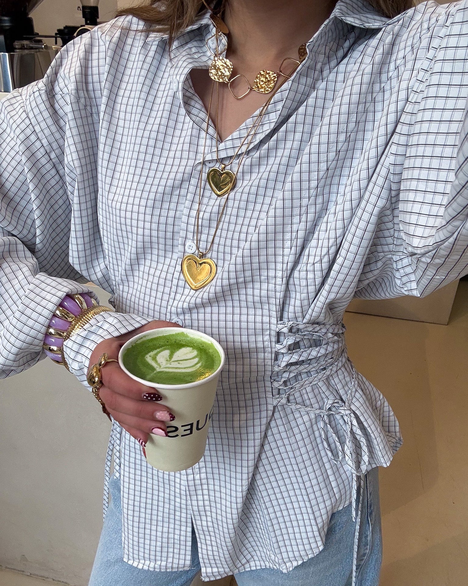 Jacky Geruite Blouse Wit