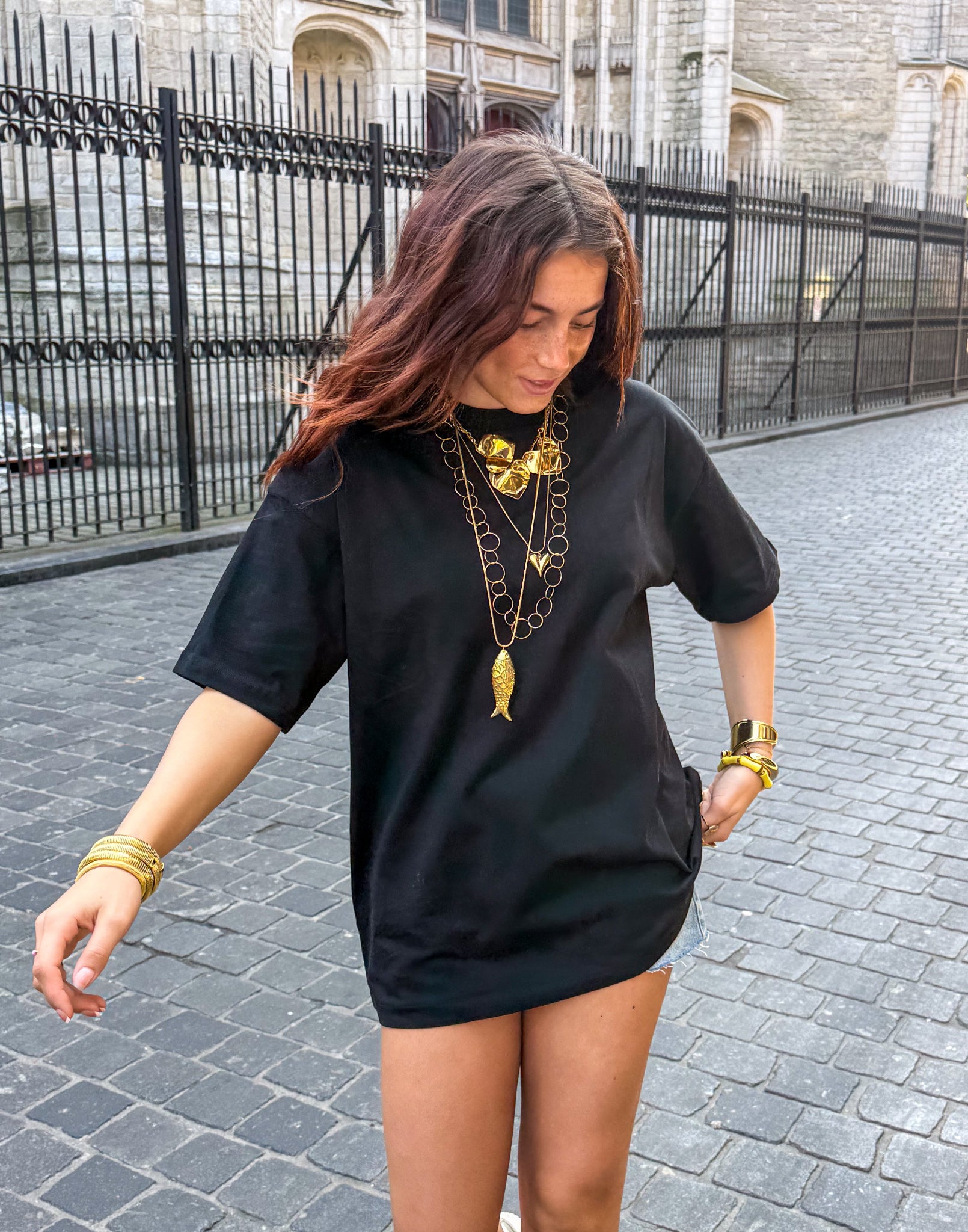 Chemise oversize Jaimie noire