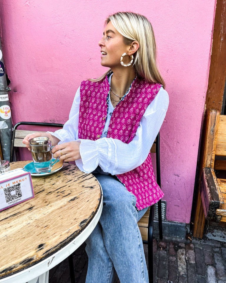 Jaina Gilet Pinktastic | Pink