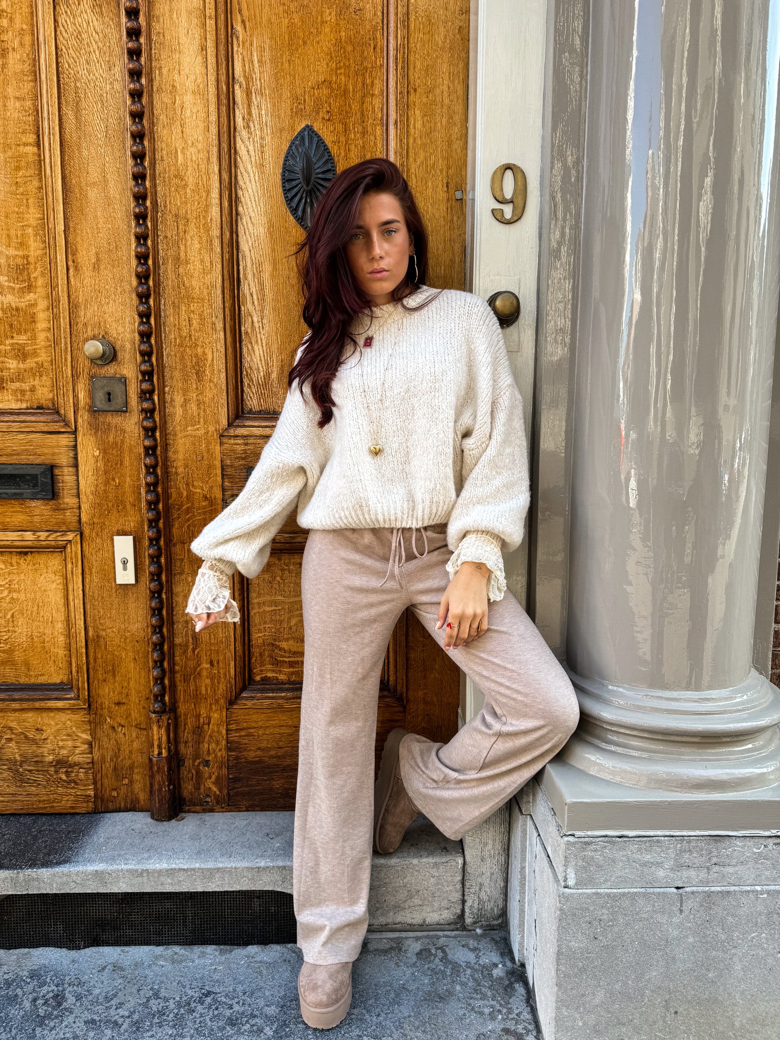 Rosa Knit Off White