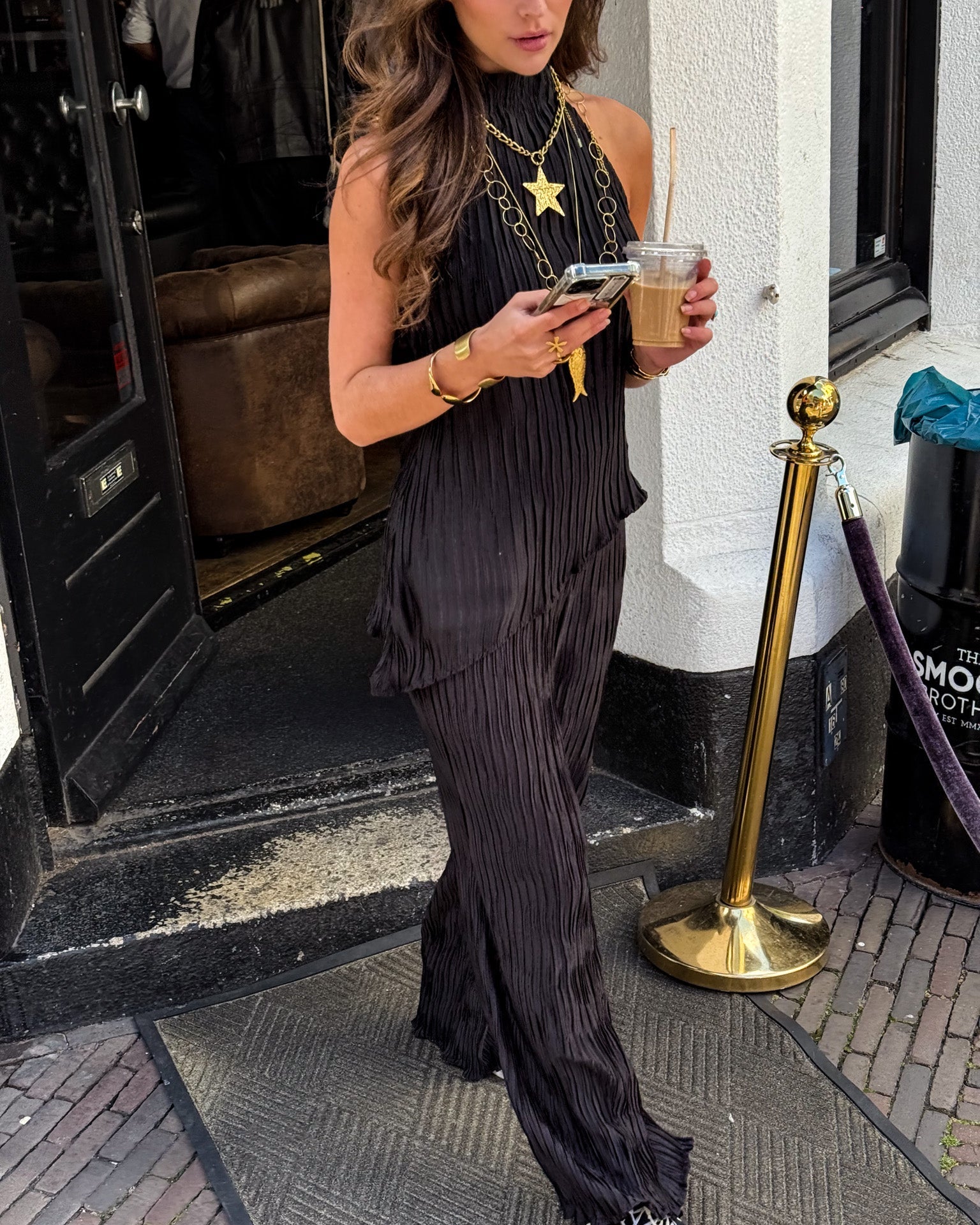 Pantalon en jean noir