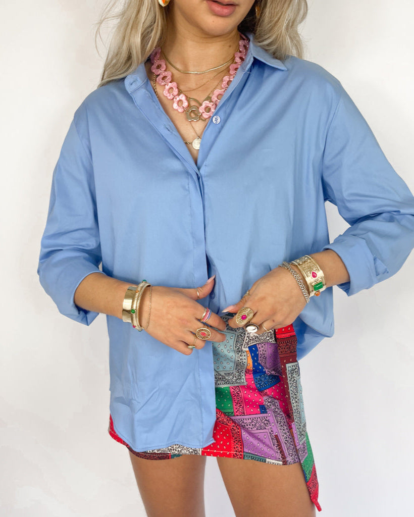 Julia Blouse Skye Blue