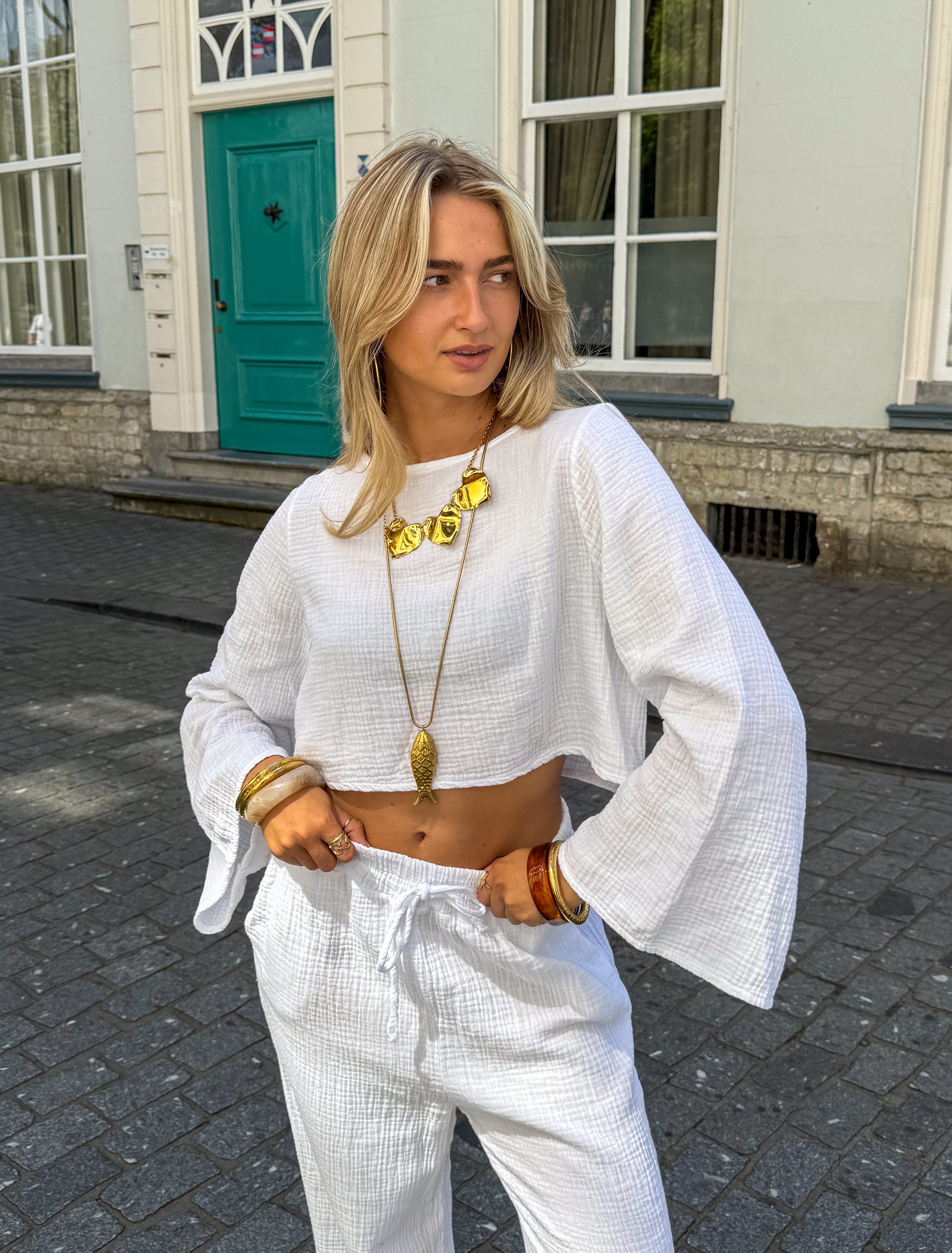 June Top White