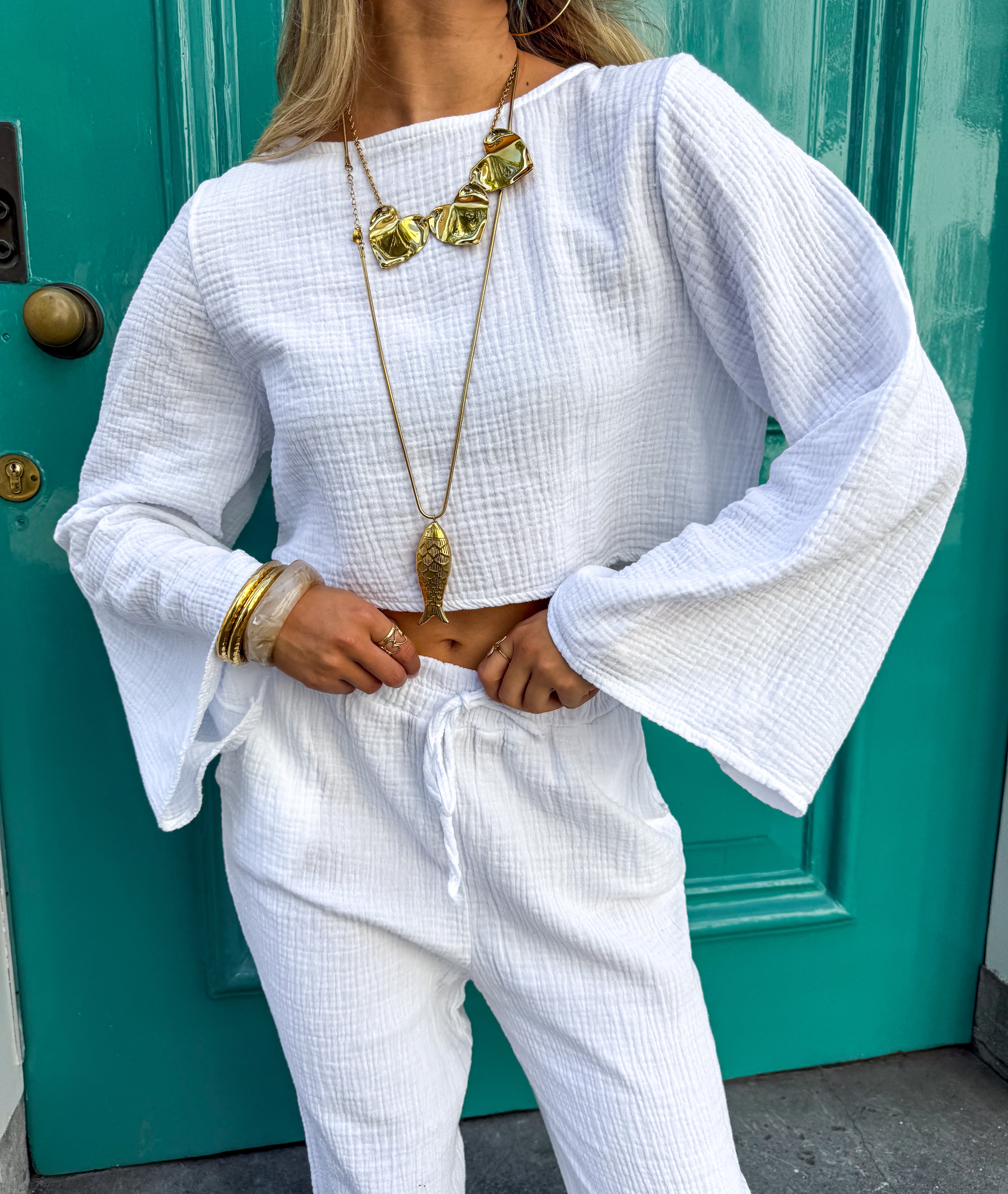 June Top White