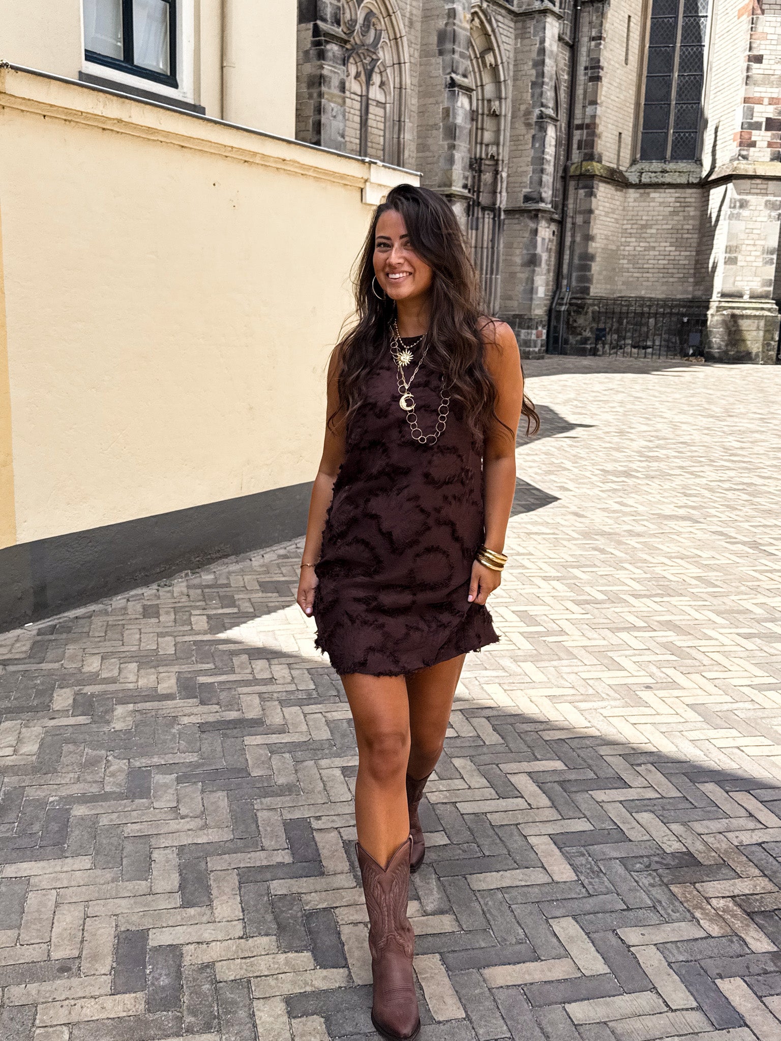 Juska Dress Brown