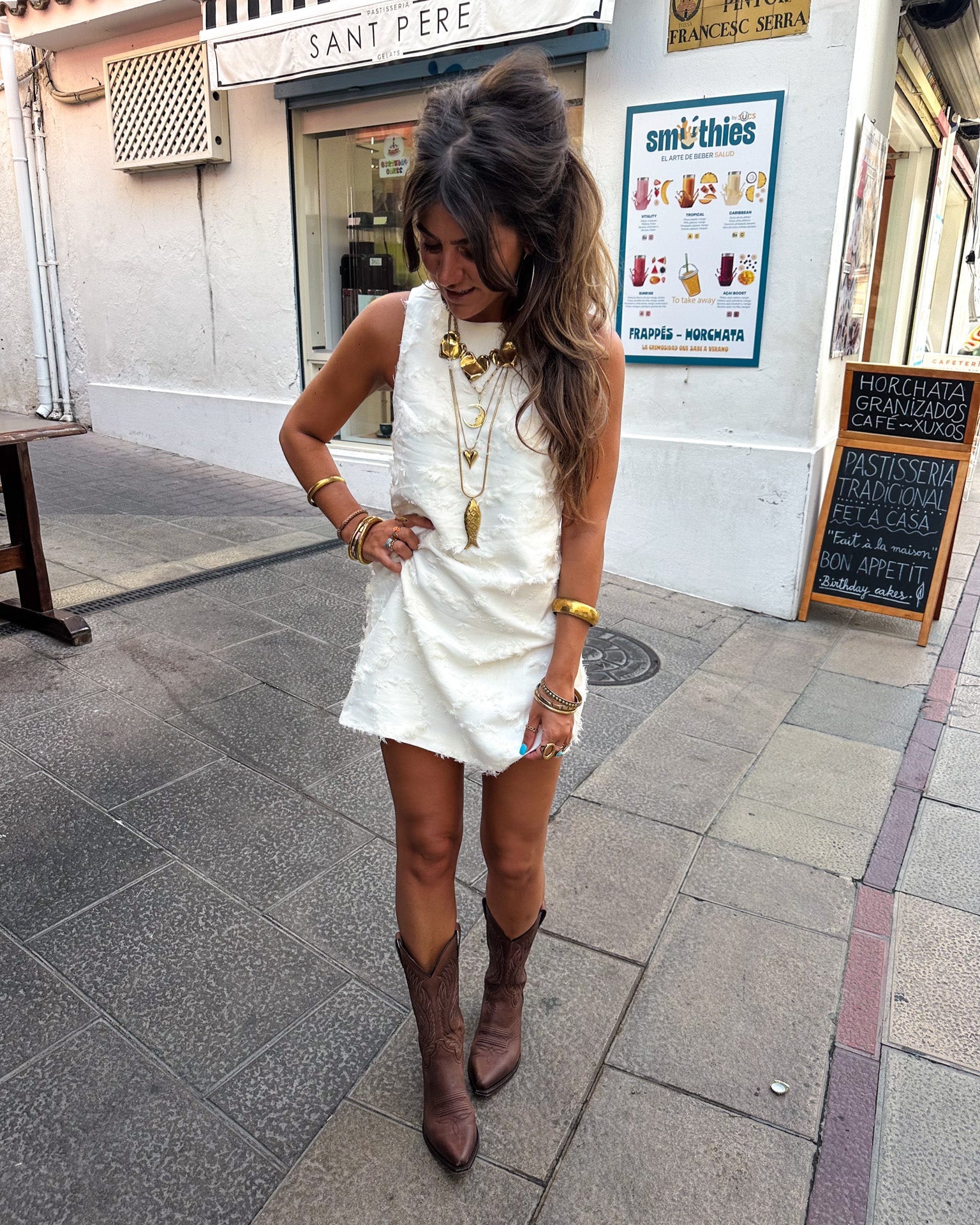 Juska Dress Creme