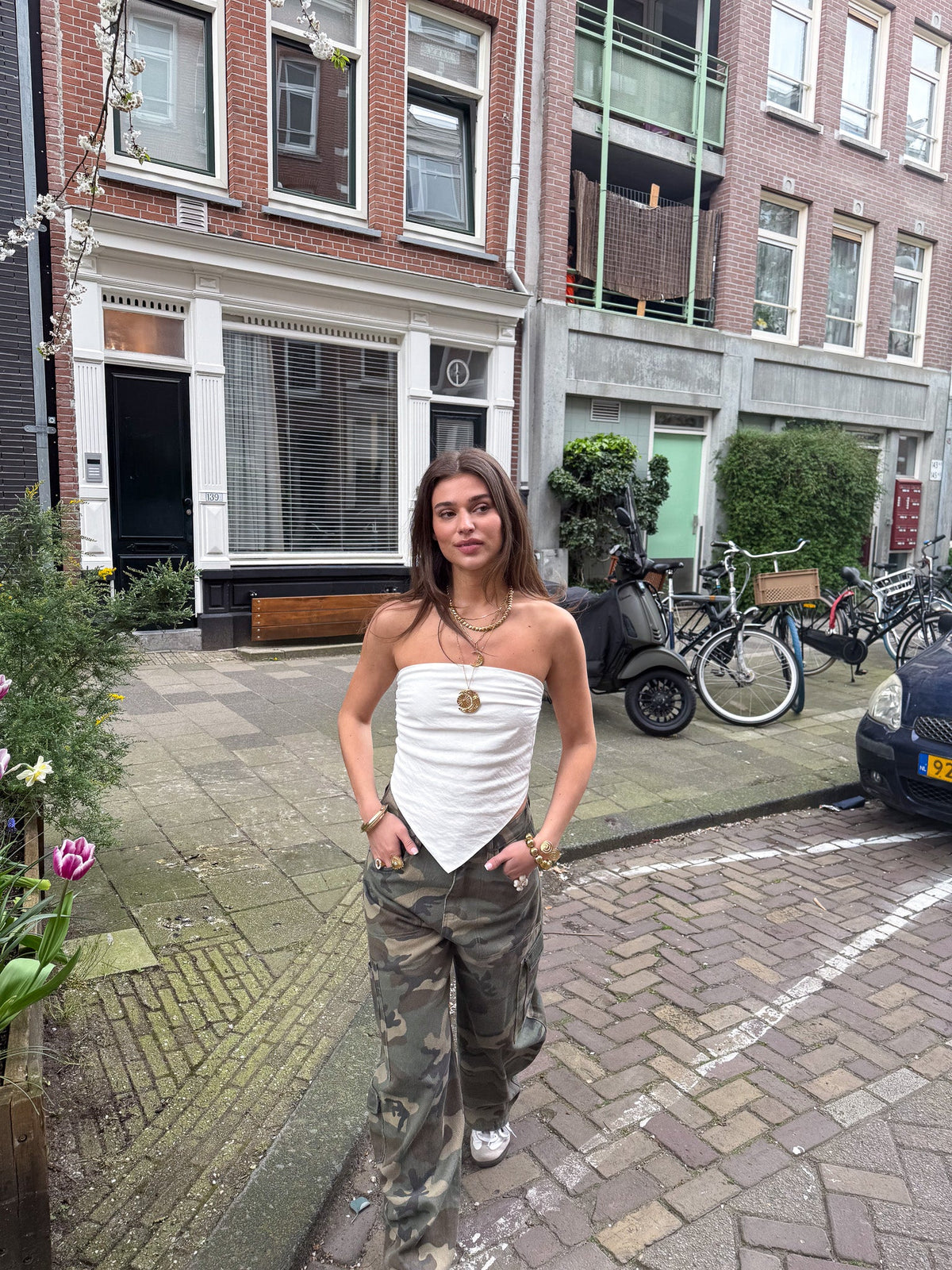 Camo Barrel Jeans | Green