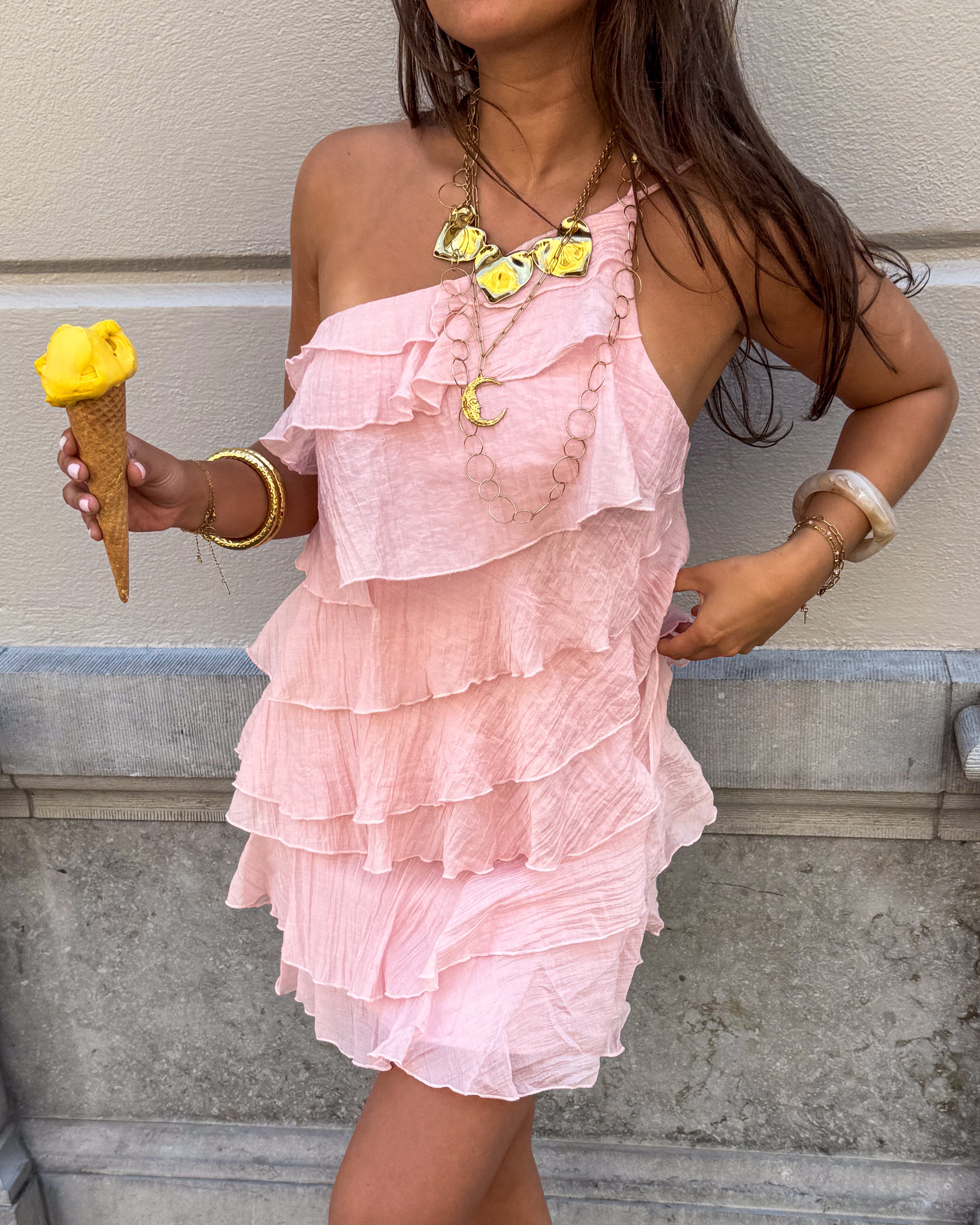 Kate Flowy Dress Rose