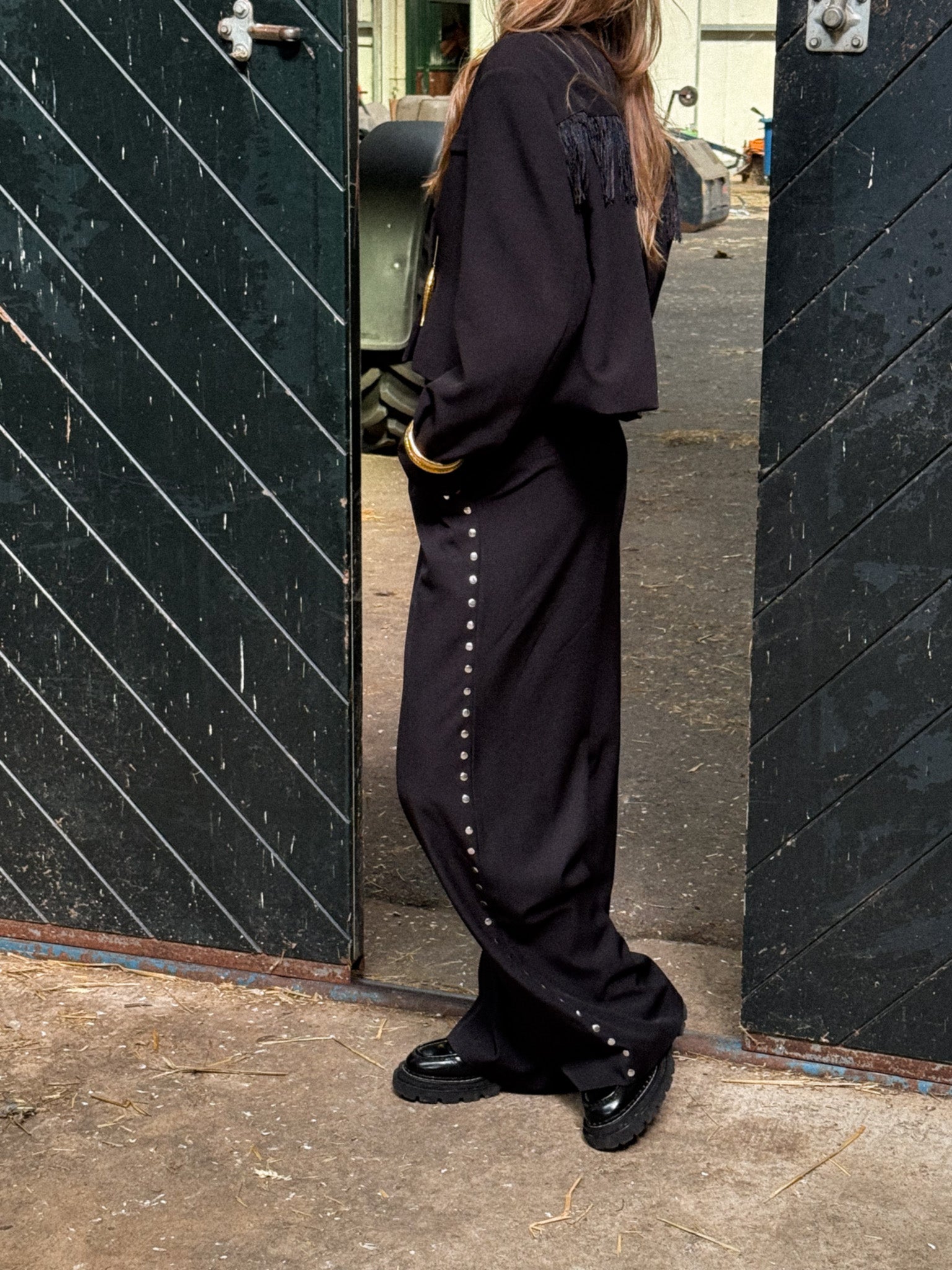 Kendall Pantalon Studs Black