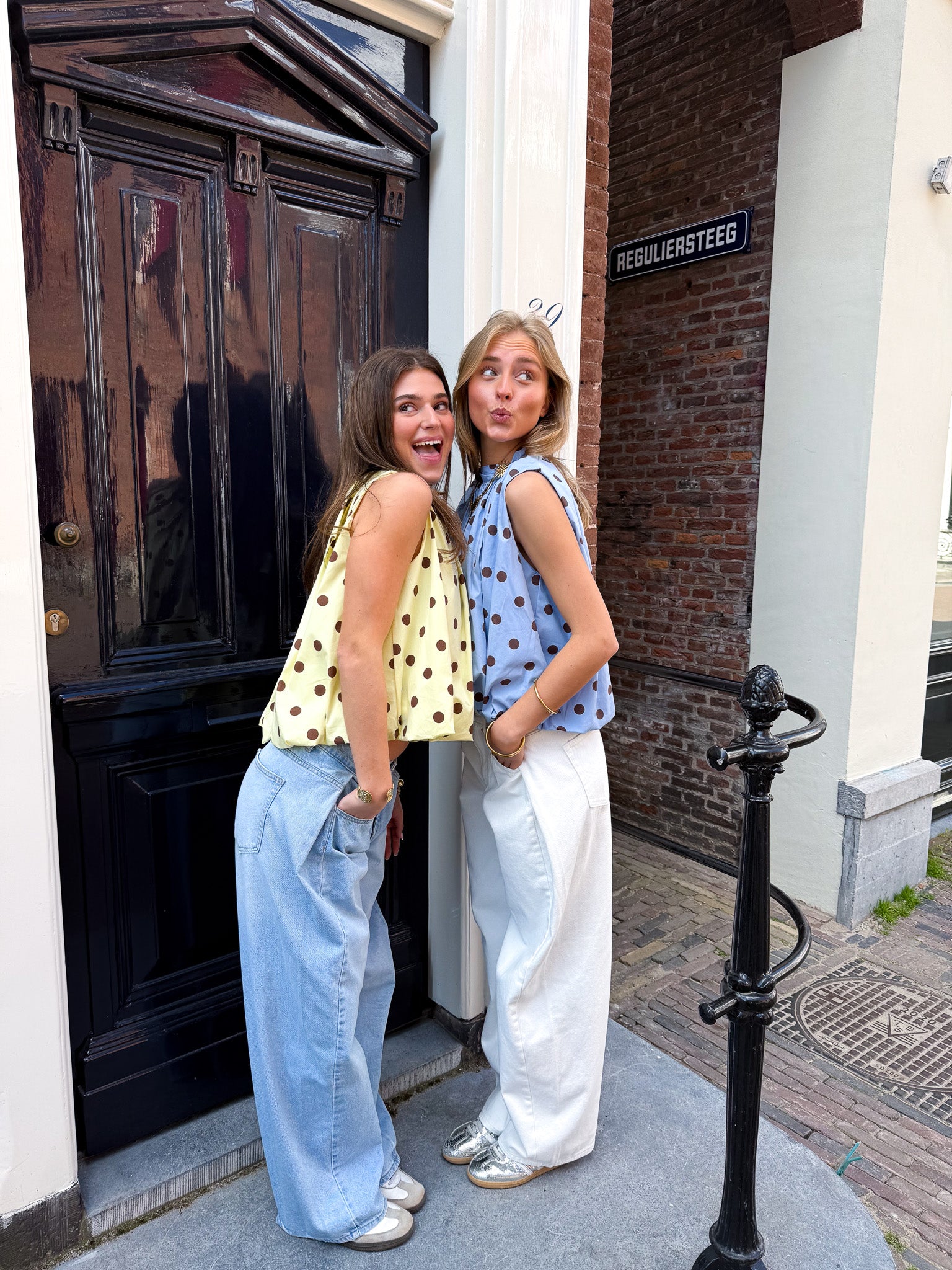 Kimmy Stippen Top Geel