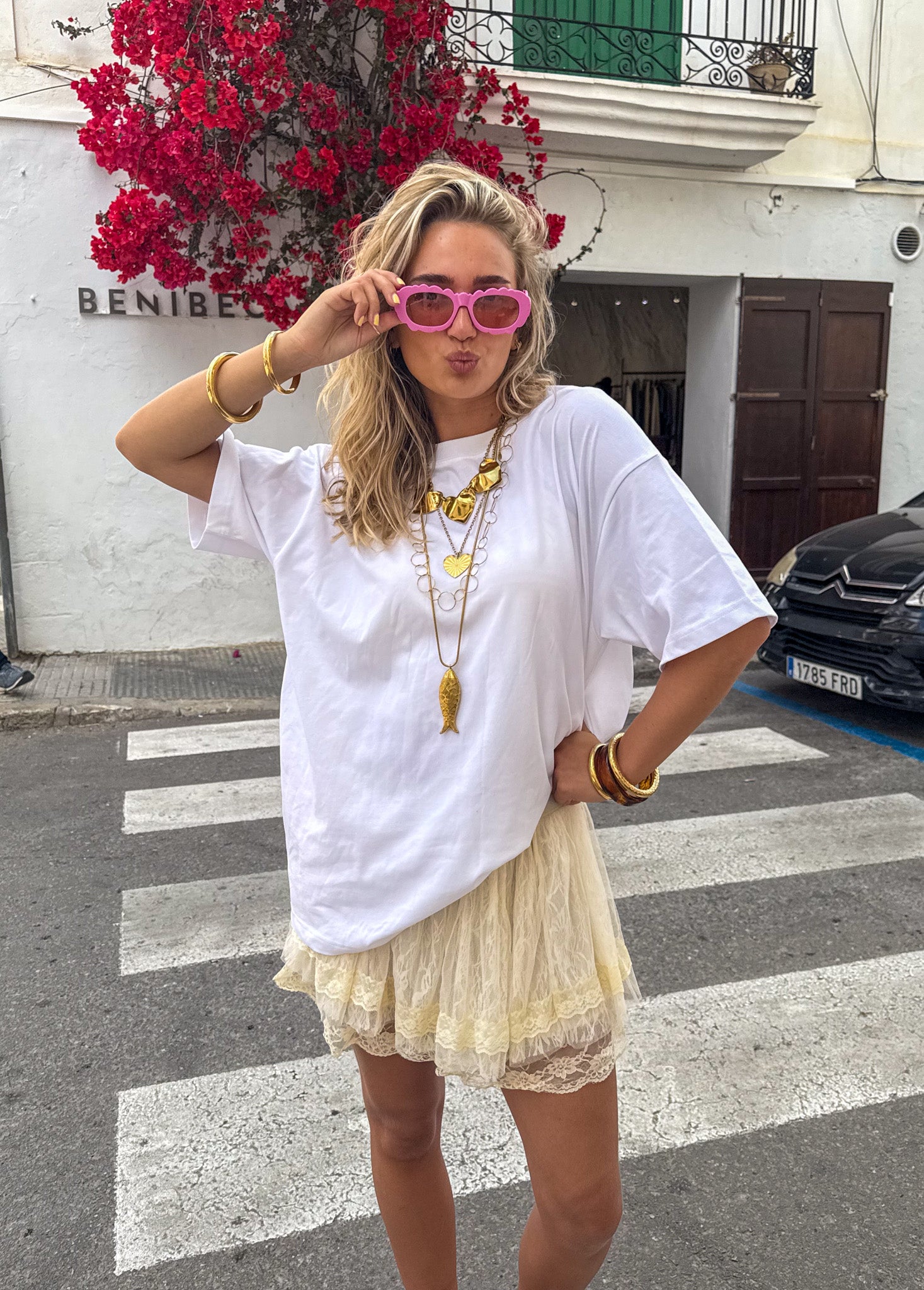 Lace Skirt Creme