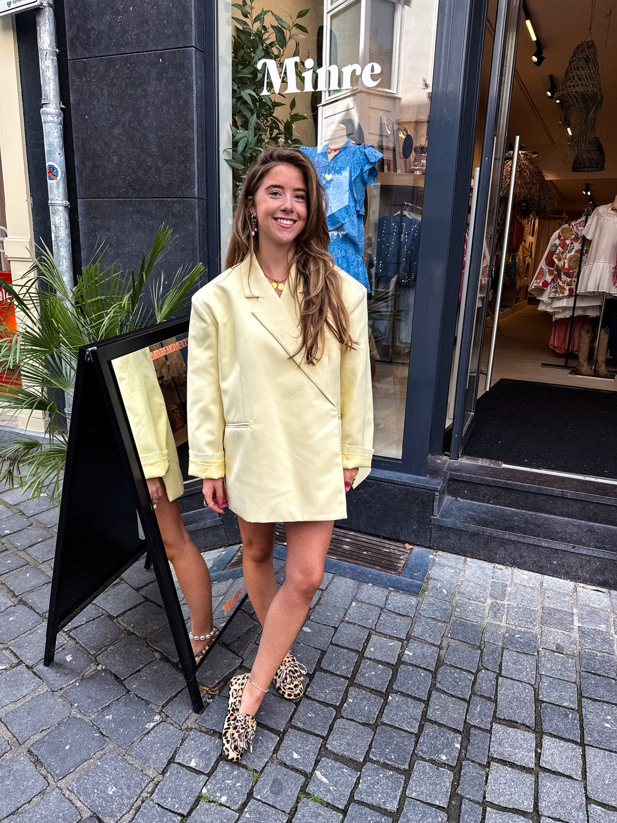 Saint Oversized Blazer | Light Yellow