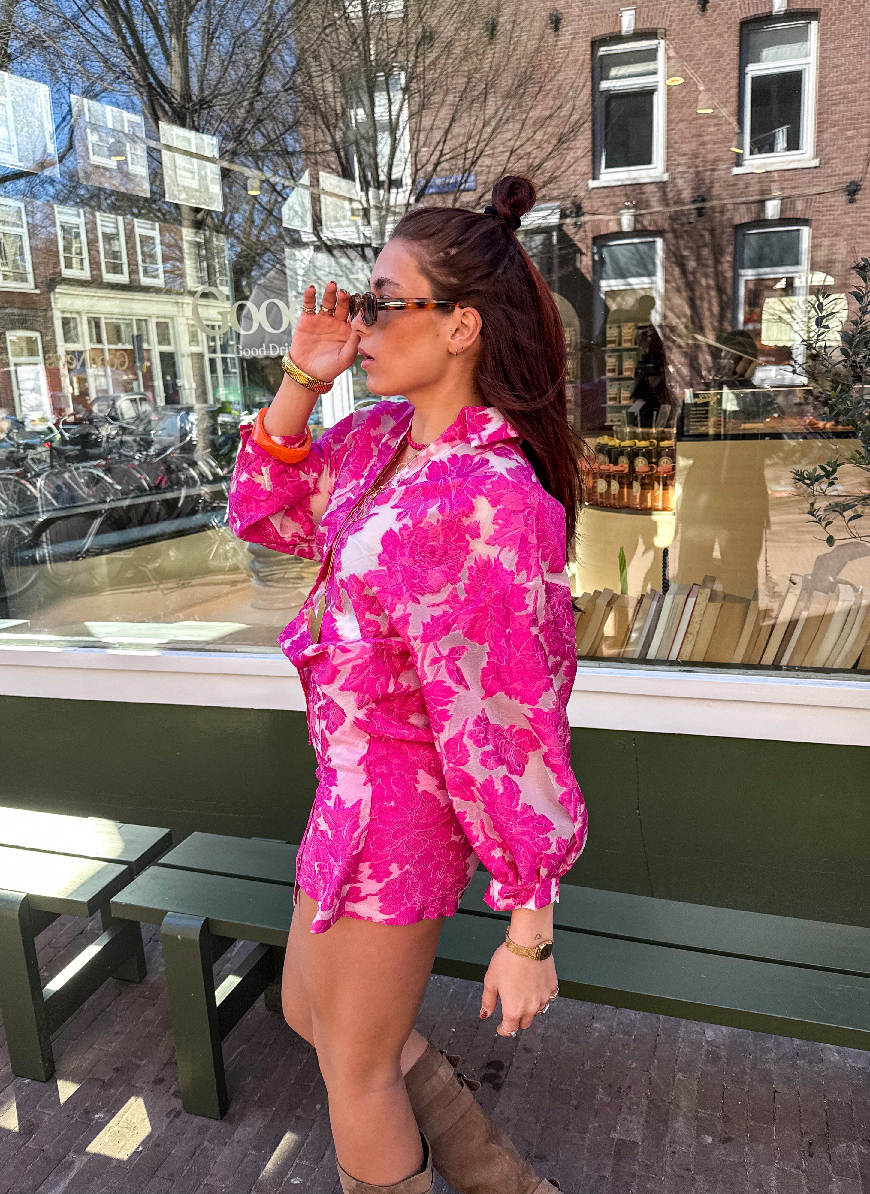 Lauren Blouse Pink Flower