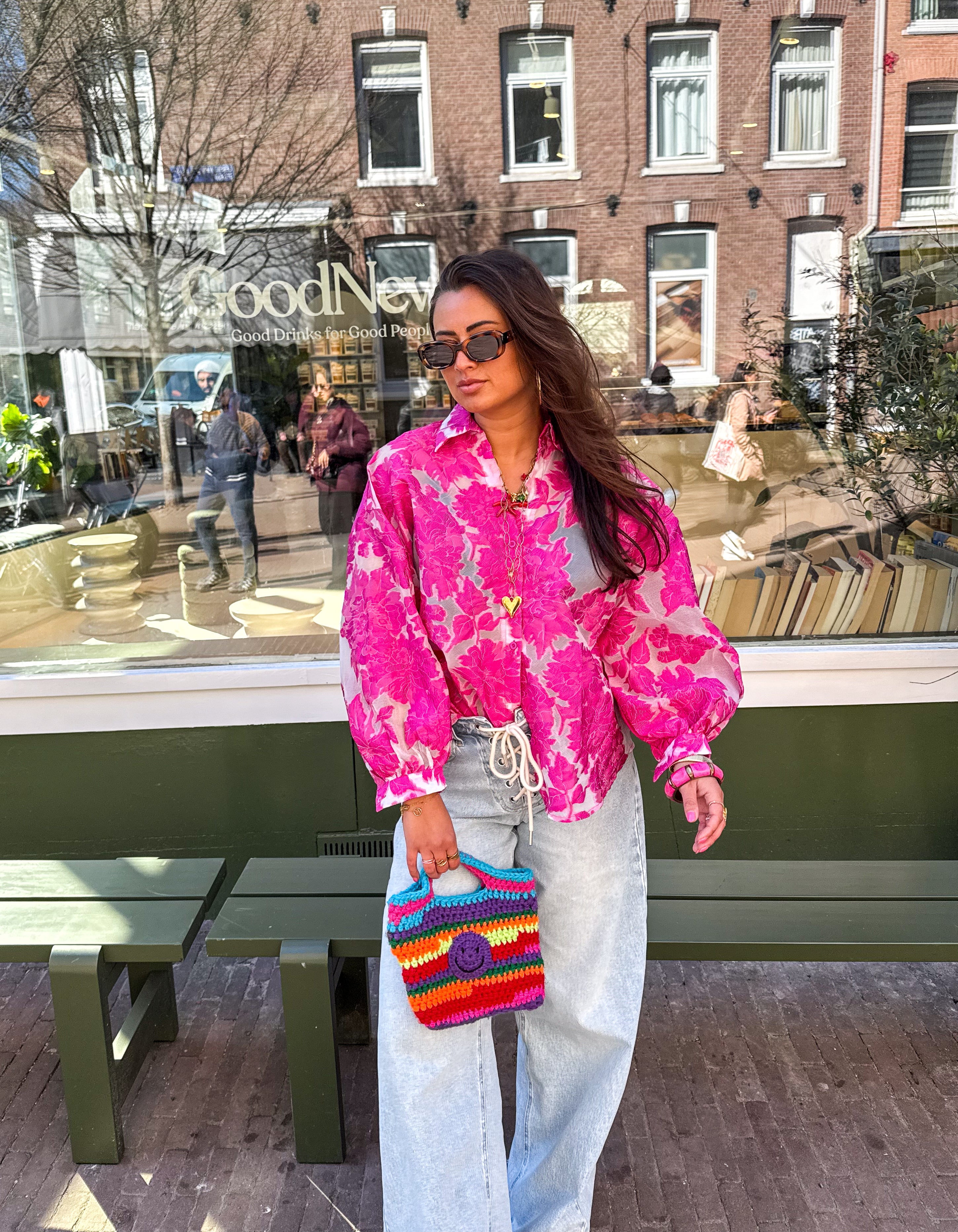 Lauren Blouse Pink Flower
