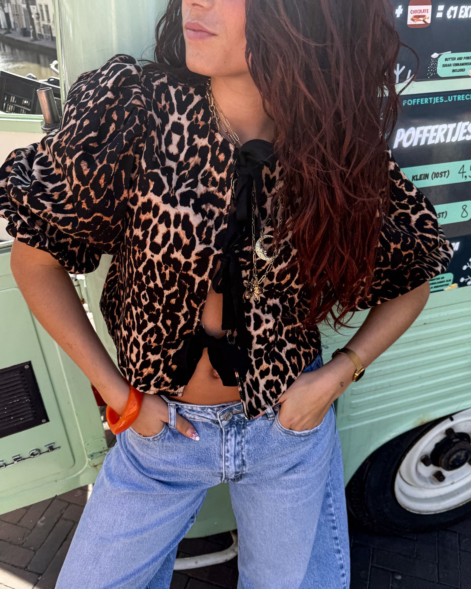 Leonora Leopard Top