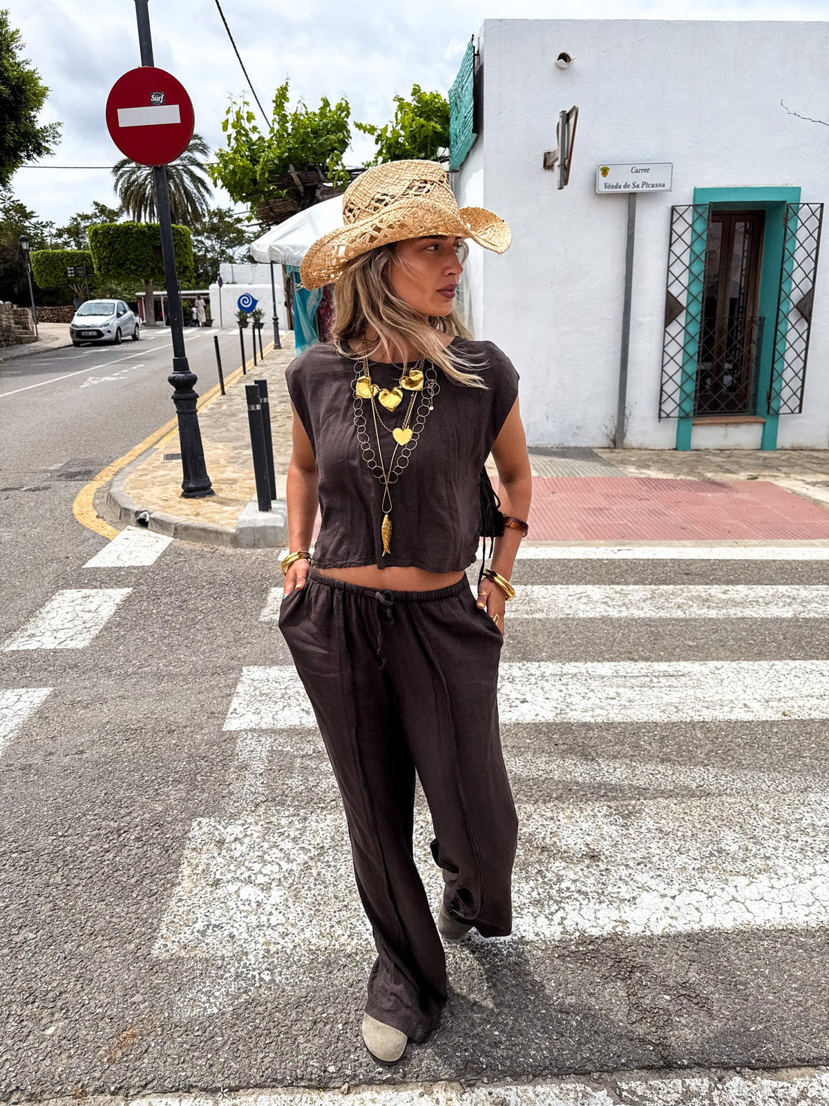 Lewis Top | Brown