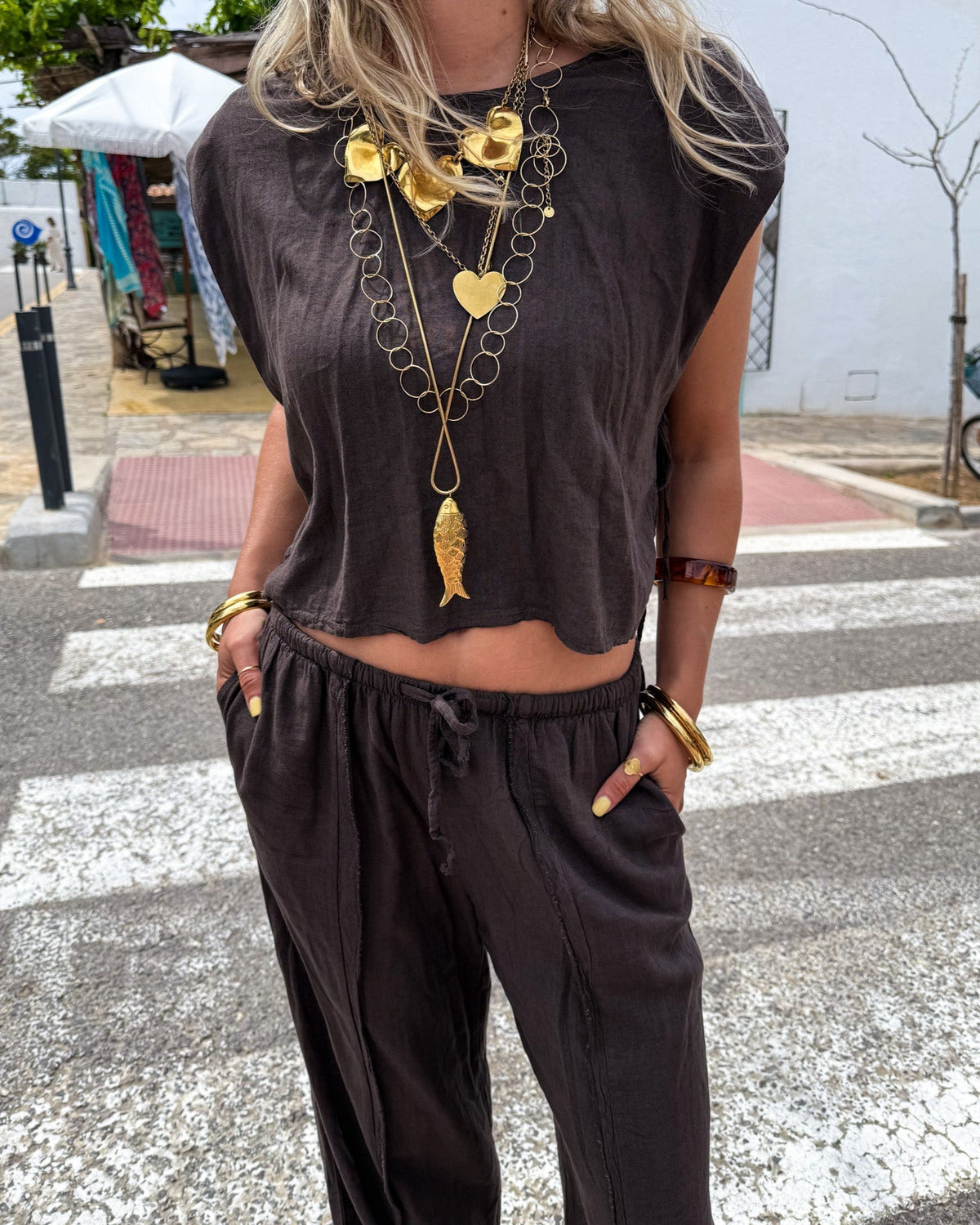 Lewis Top | Brown