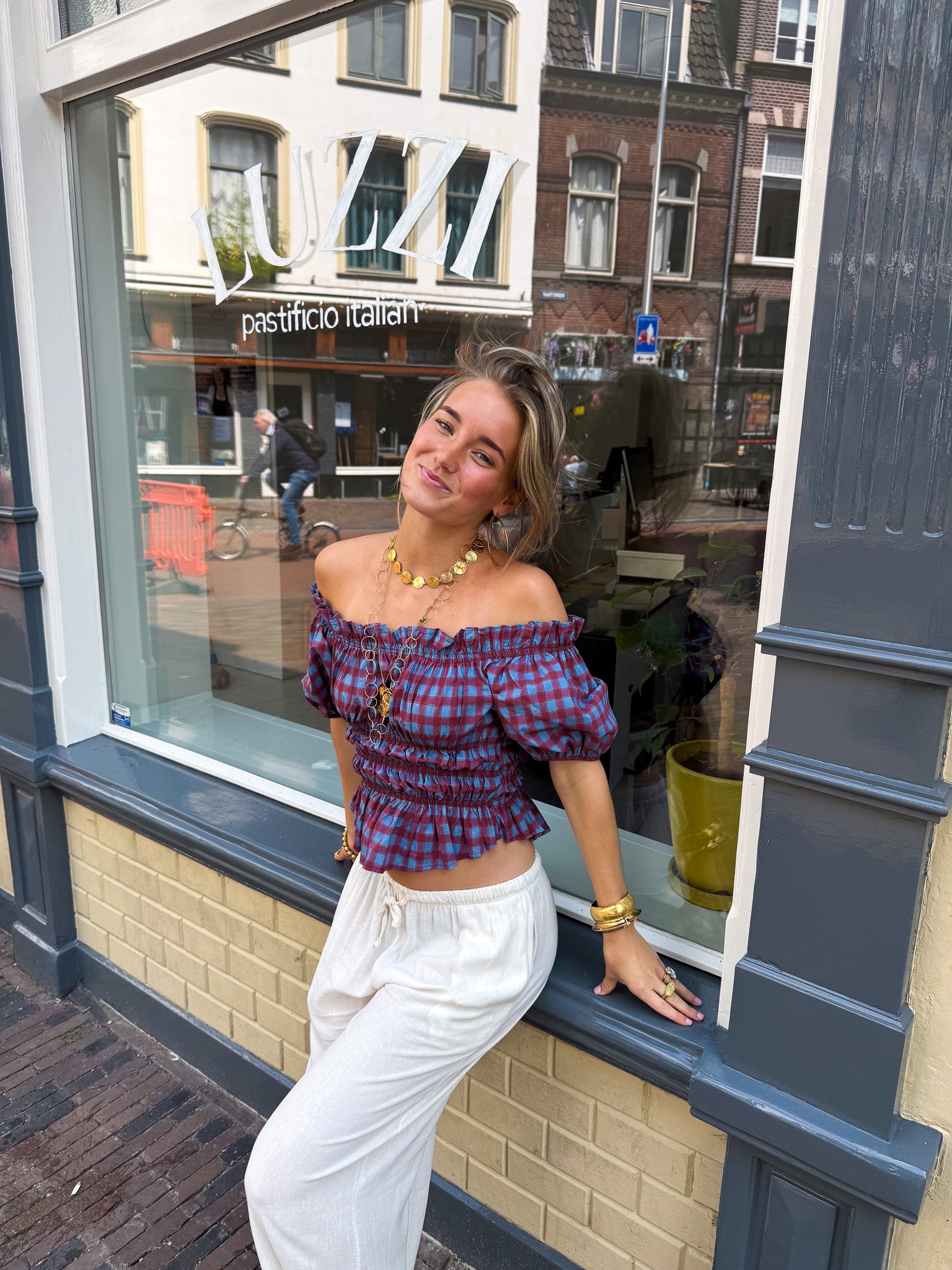 Lien Geruite Top
