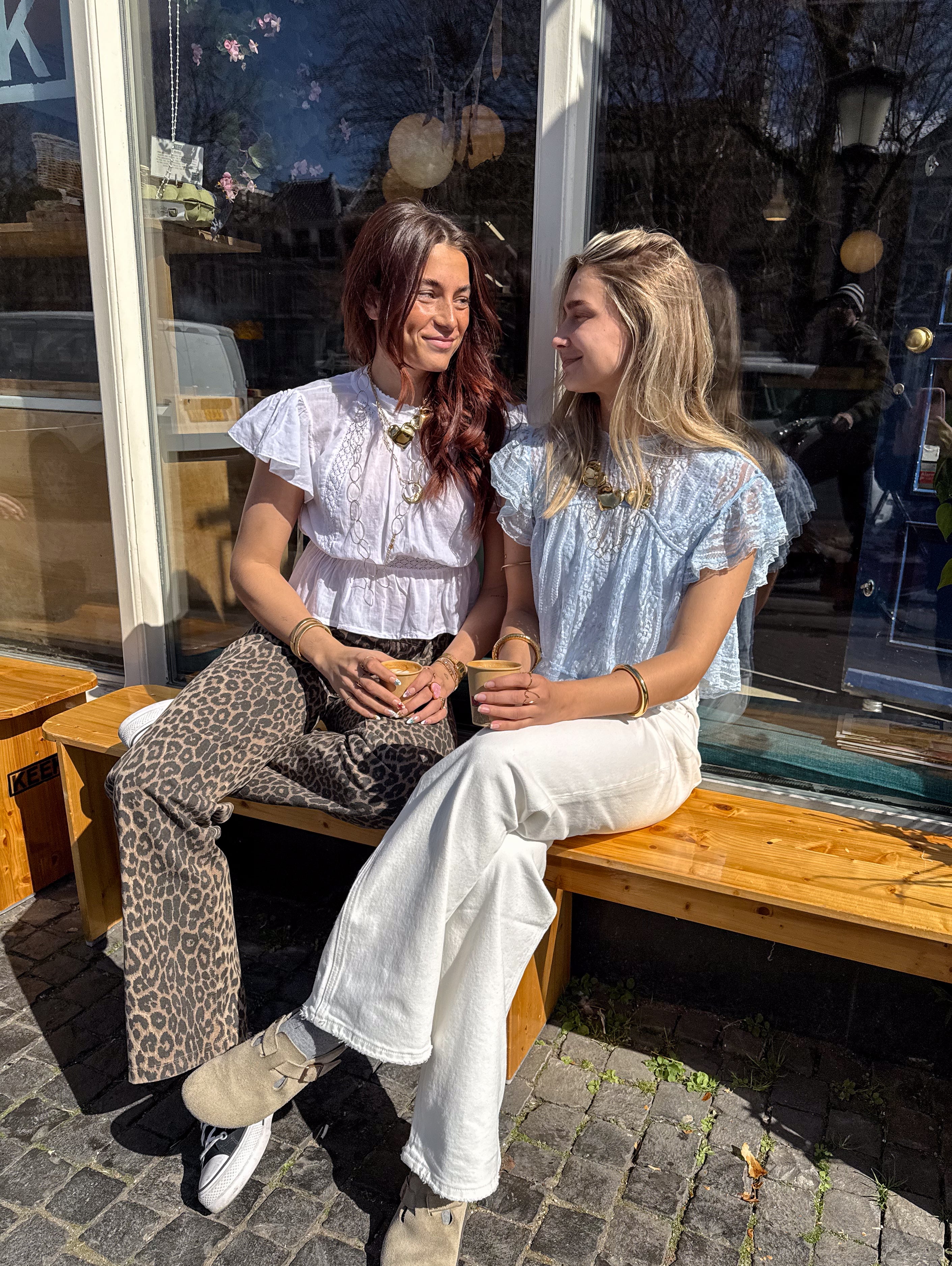 June Straight Leg Leopard Jeans