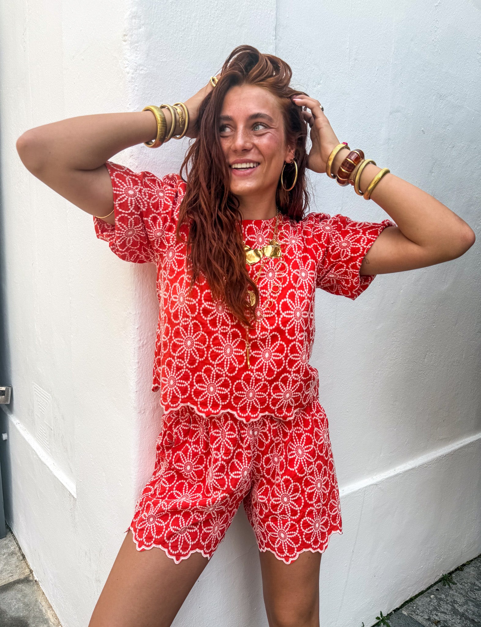 Macarena Top Coral