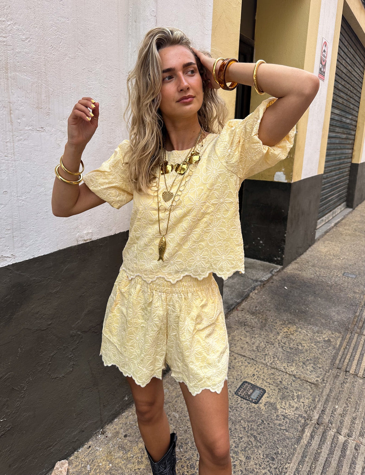 Macarena Top | Light Yellow