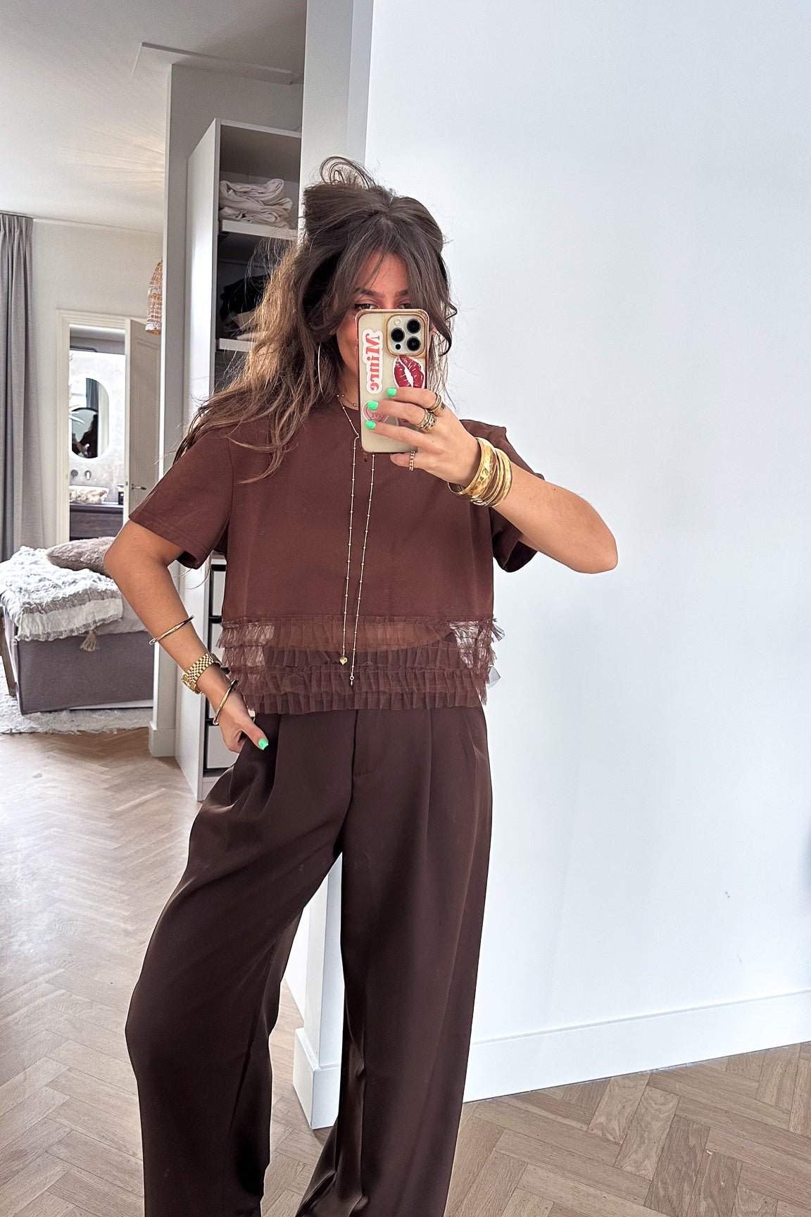 Mae T-Shirt Bruin