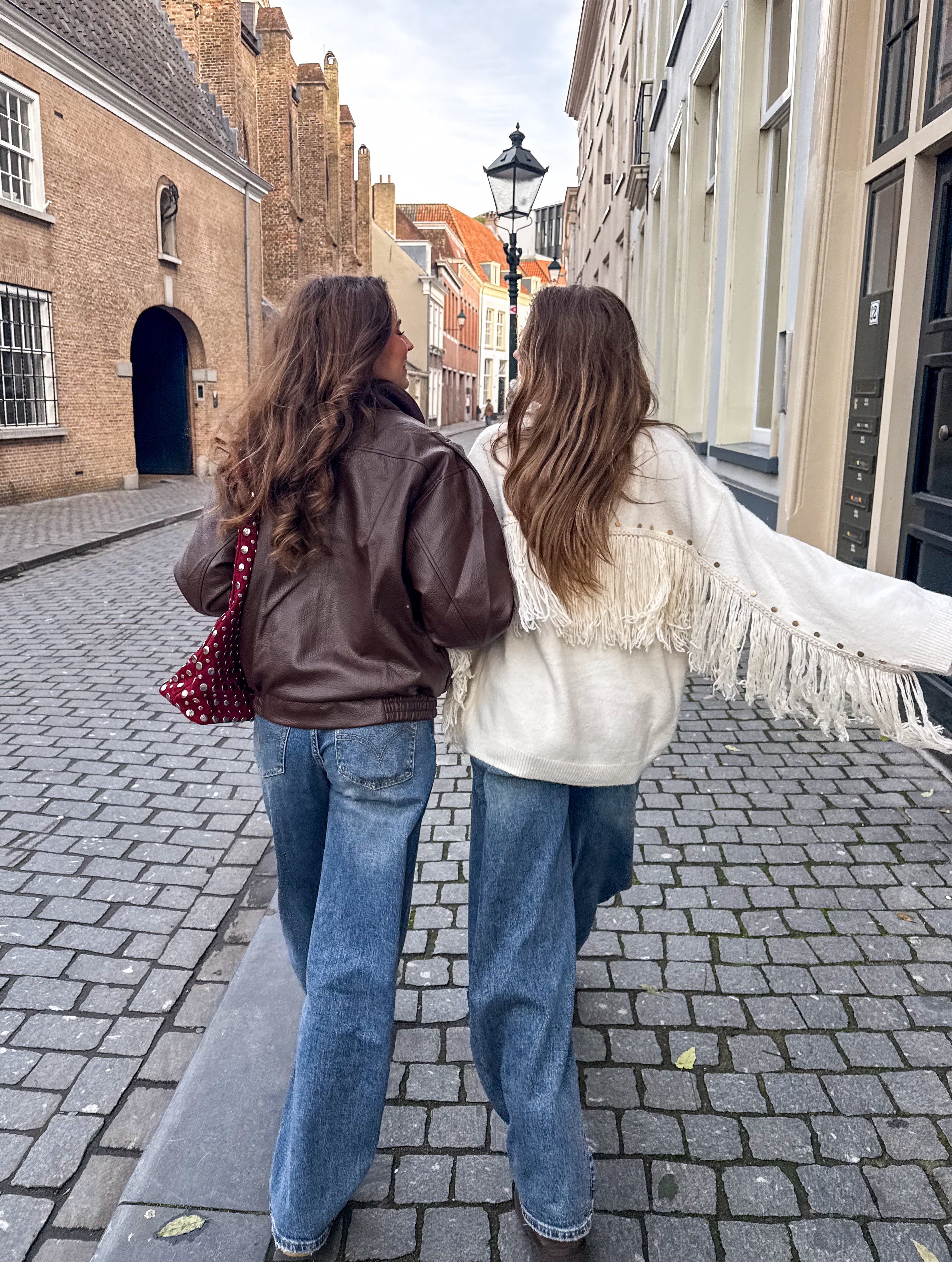 Maison Leather Jacket Brown
