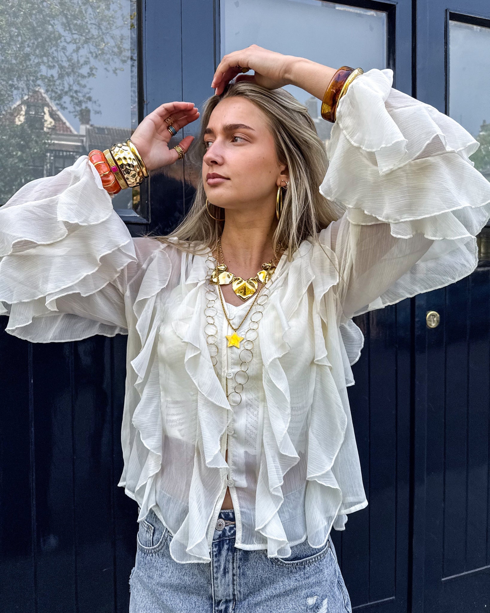 Manuela Blouse Creme