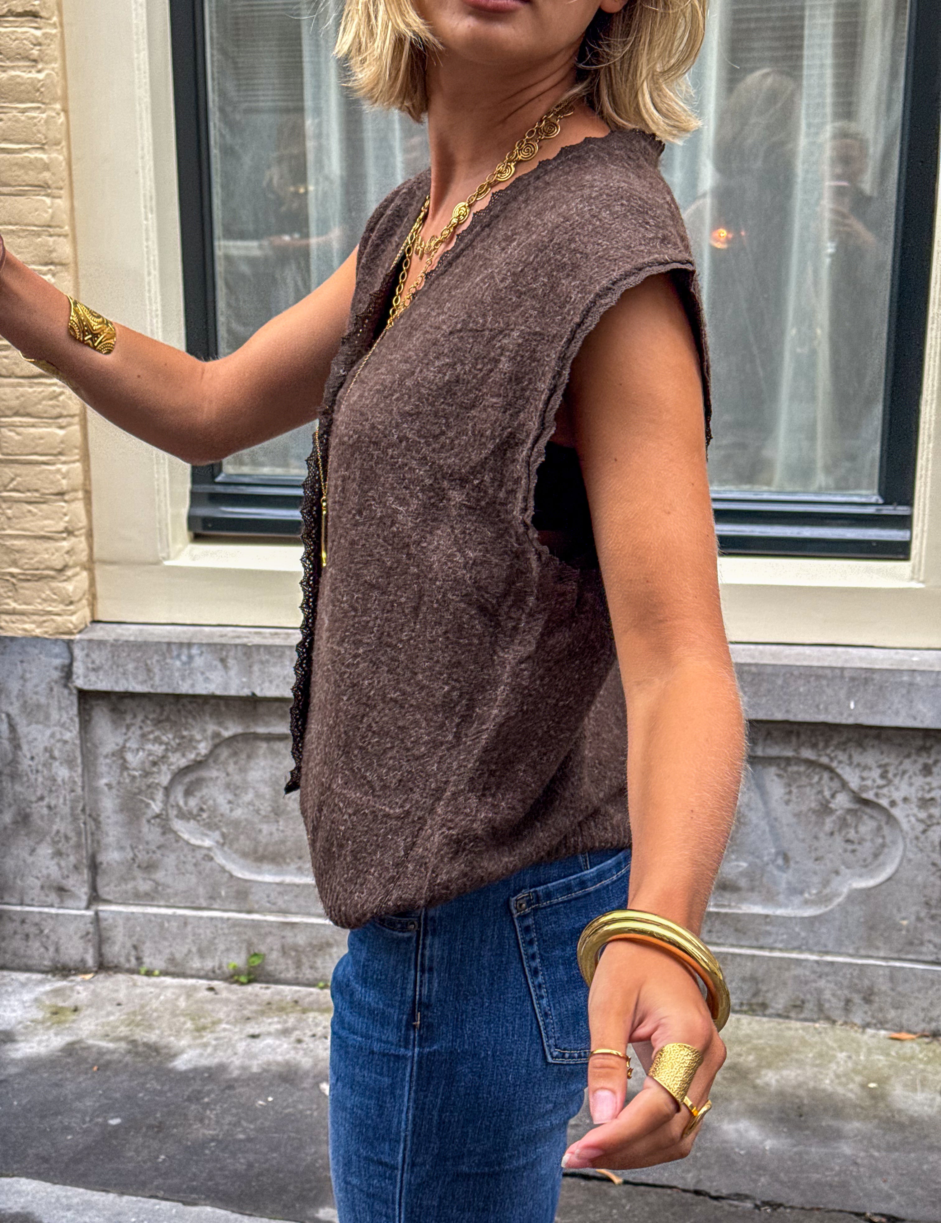 Margaux Vest Brown