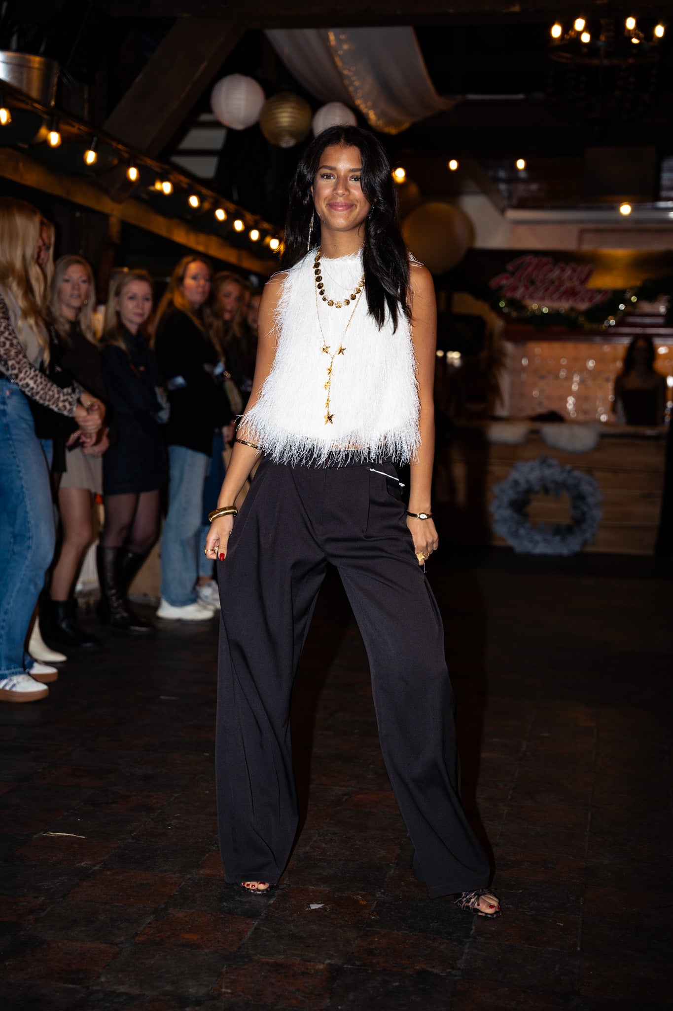 Maryam Fluffy Top White