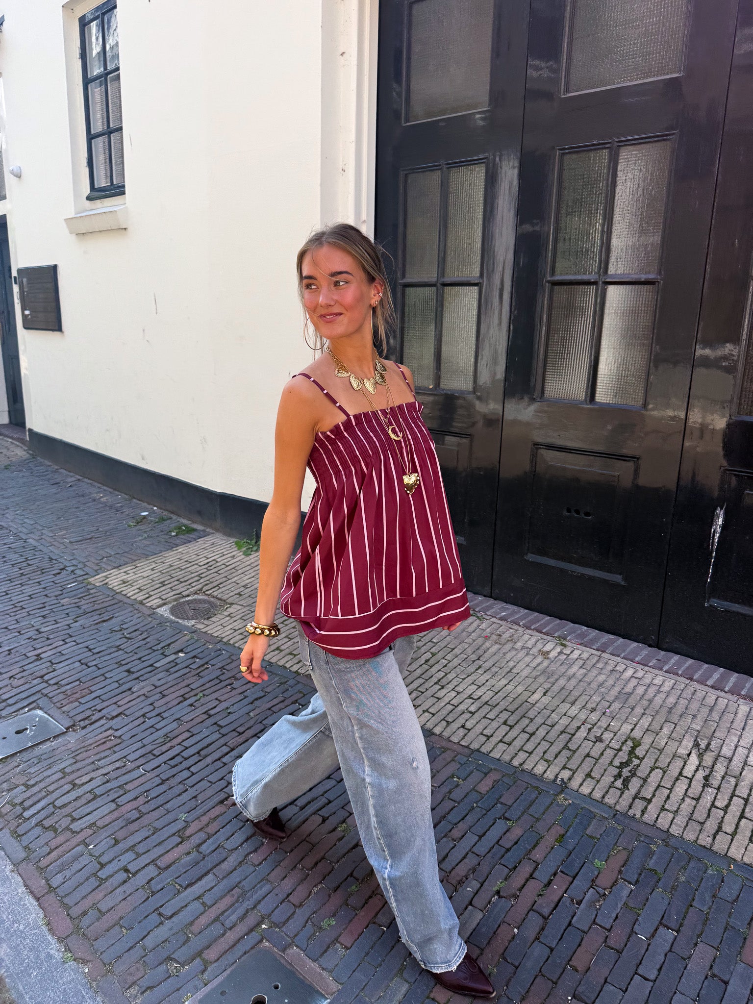 Mary Streep Top Bordeaux