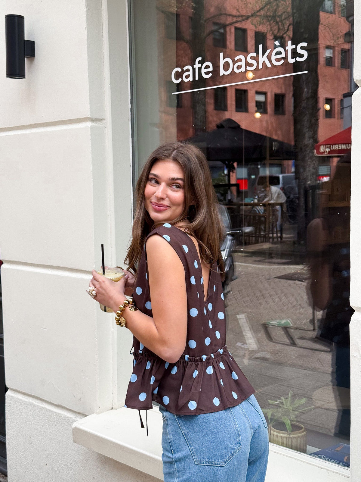 Memory Stippen Top | Brown