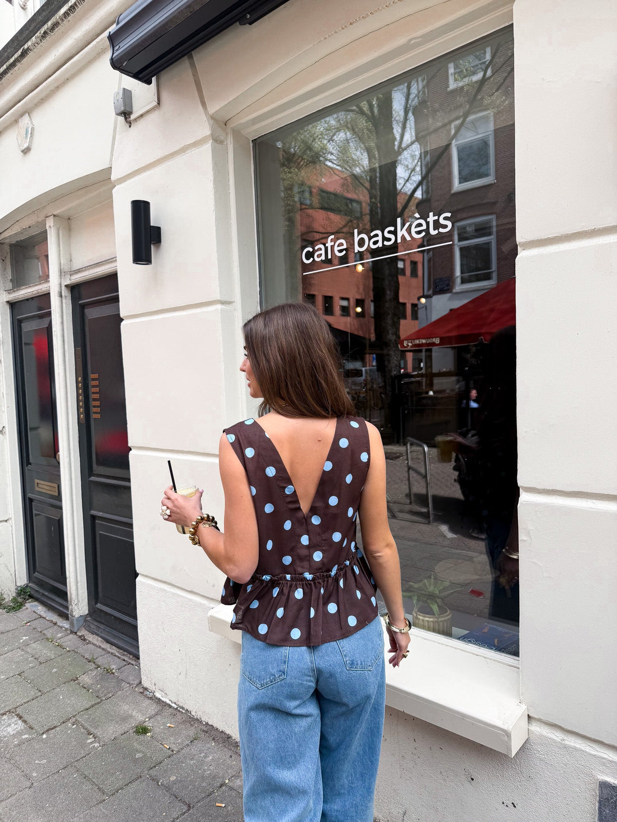 Memory Stippen Top | Brown