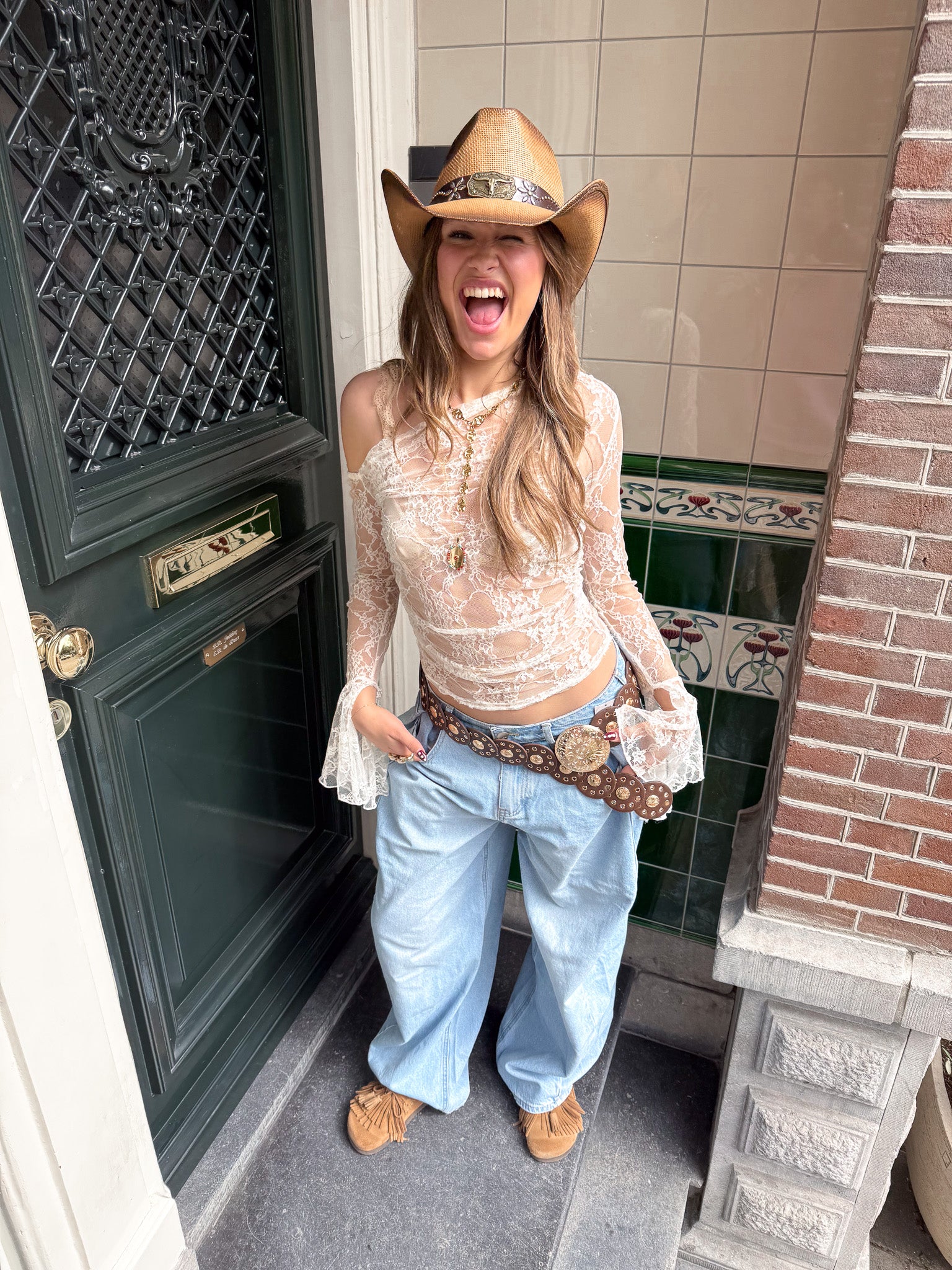 Miami Lace Top Creme