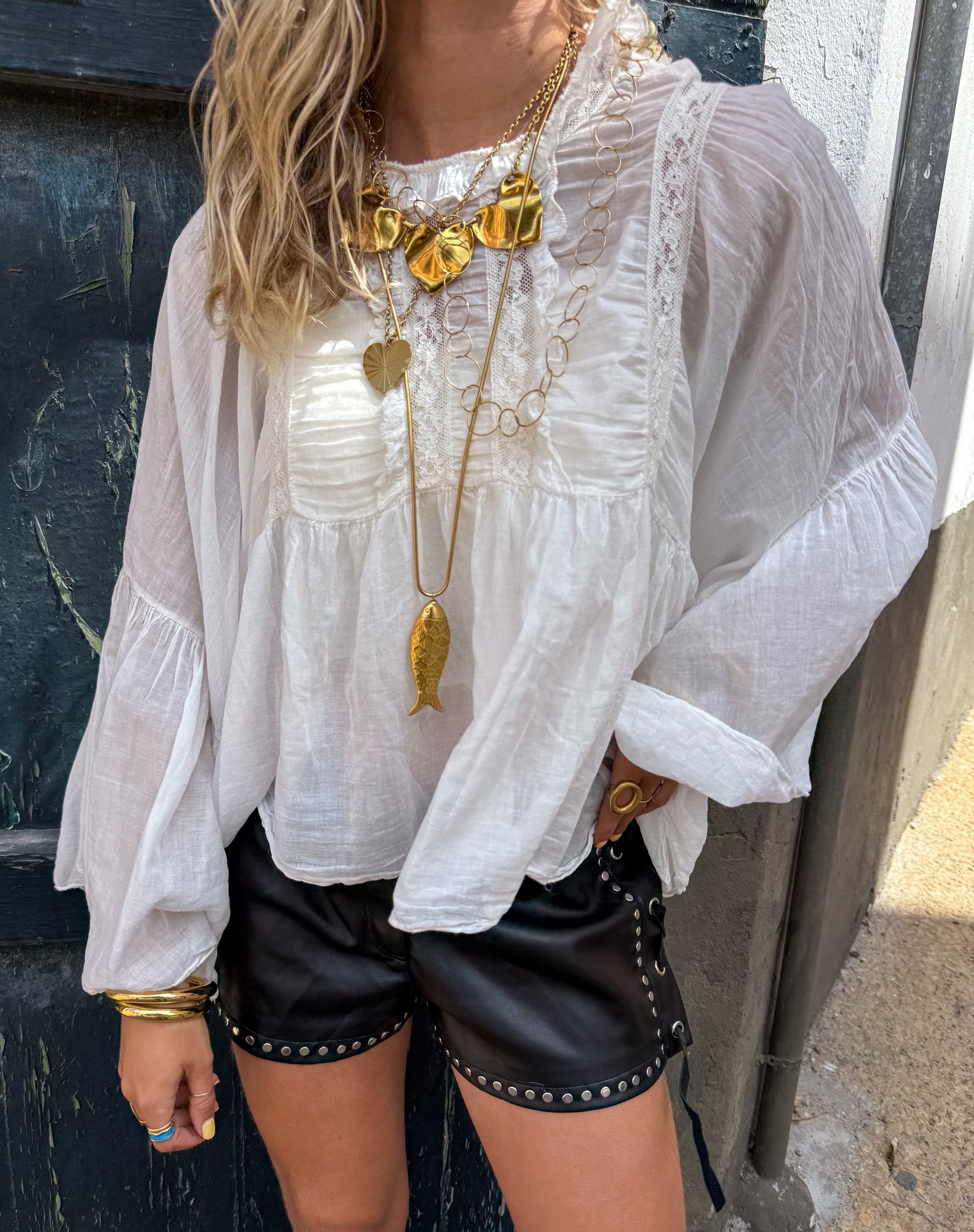 Michaela Blouse White