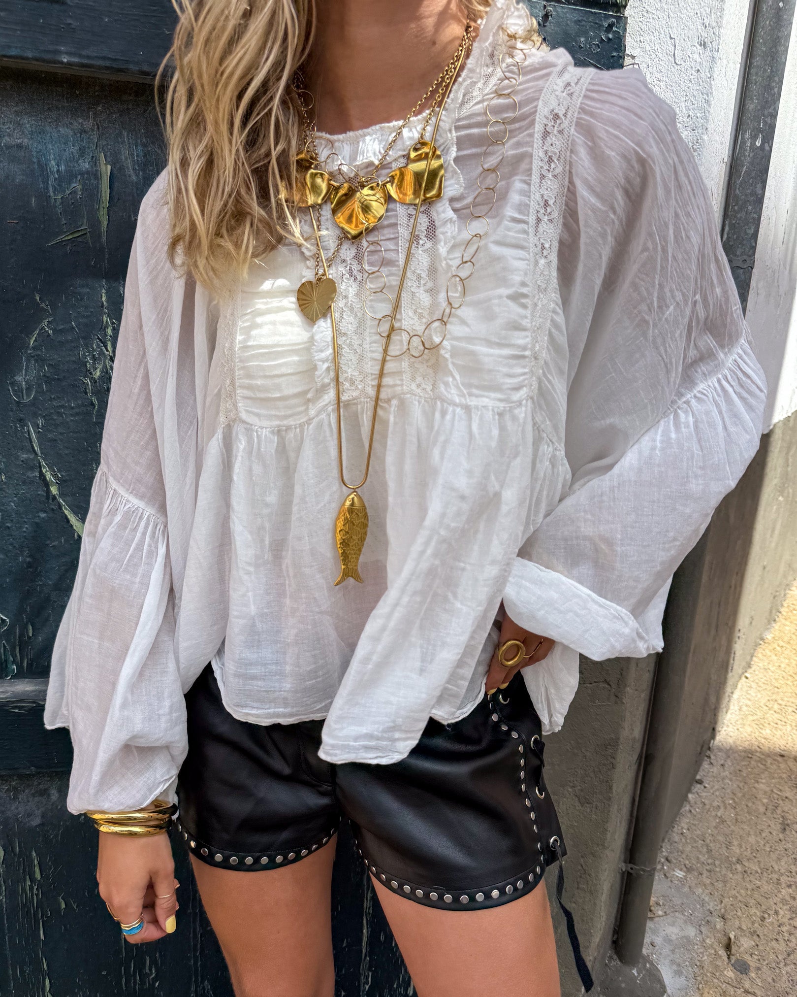 Michaela Blouse White