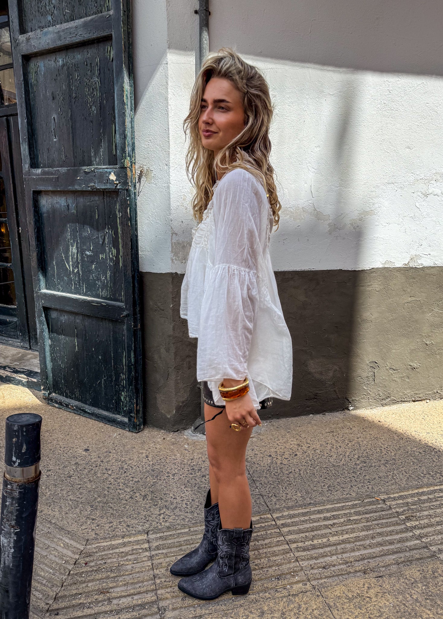 Michaela Blouse White