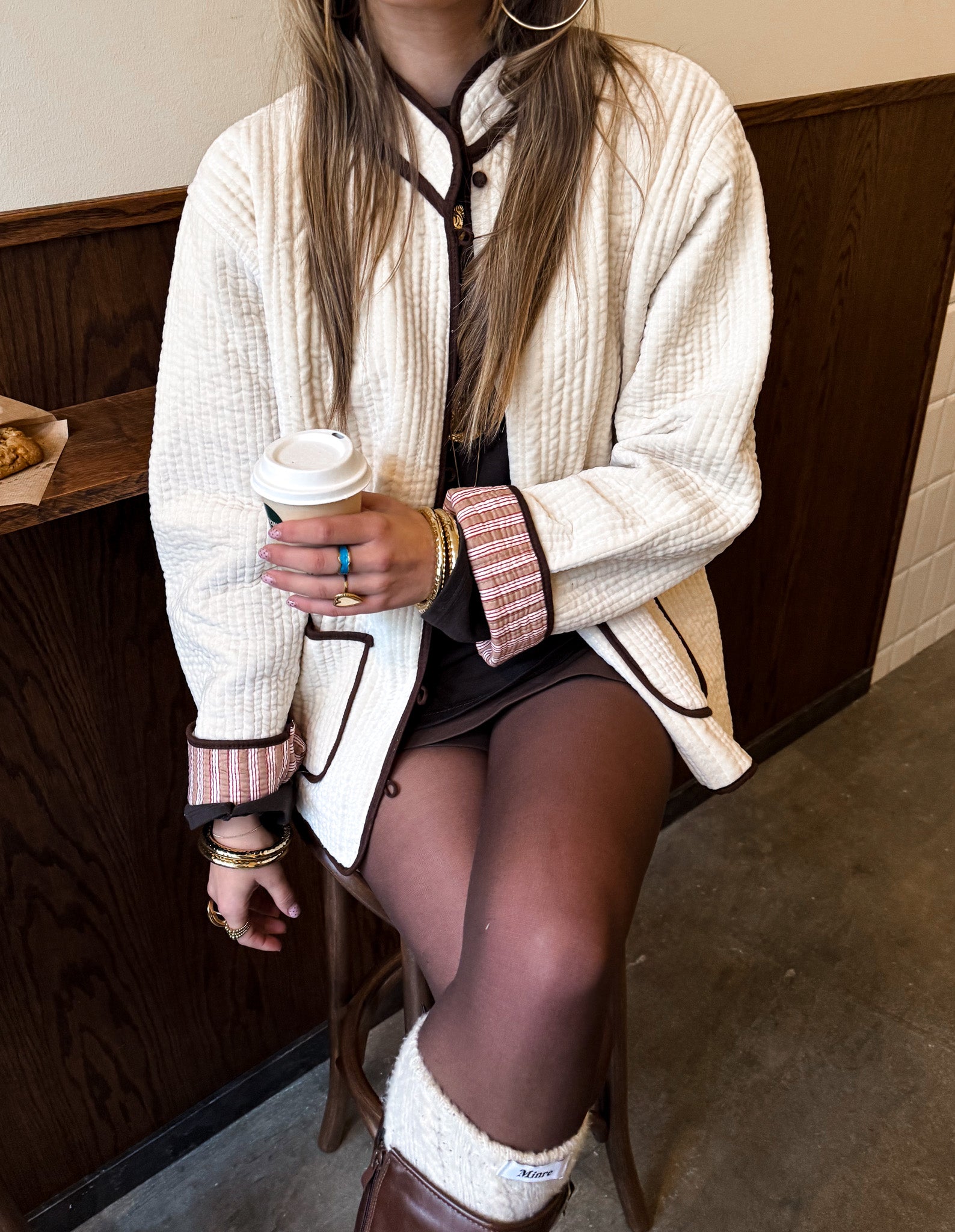 Micky Velvet Jacket Creme