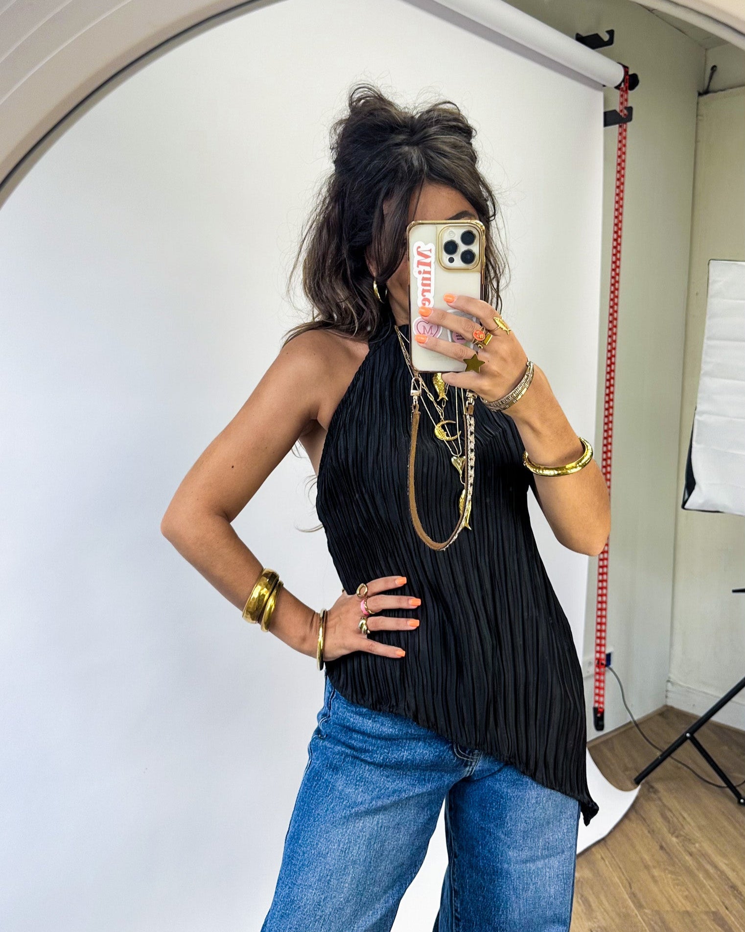 Jean Halter Top Black