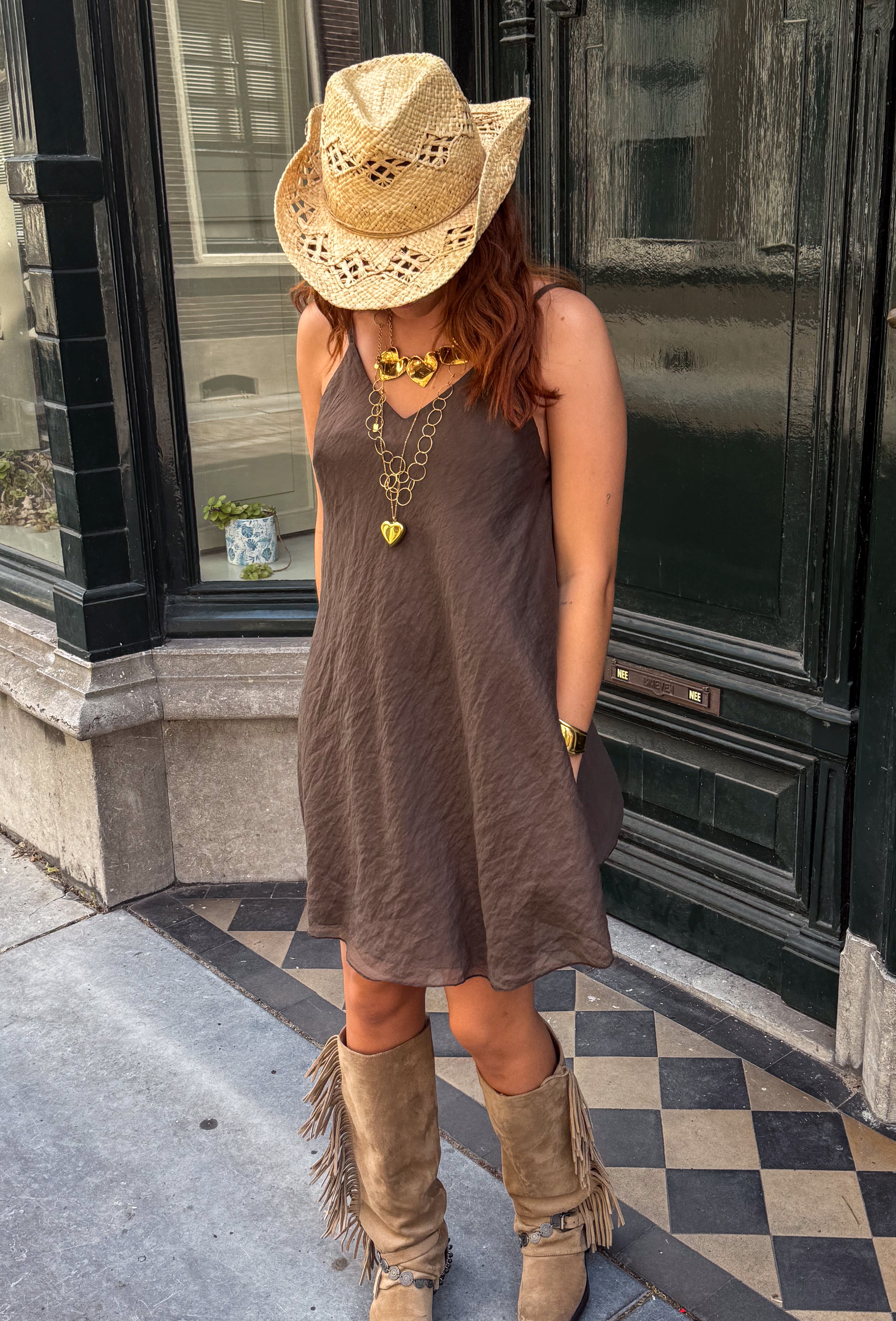 Miu Dress Brown