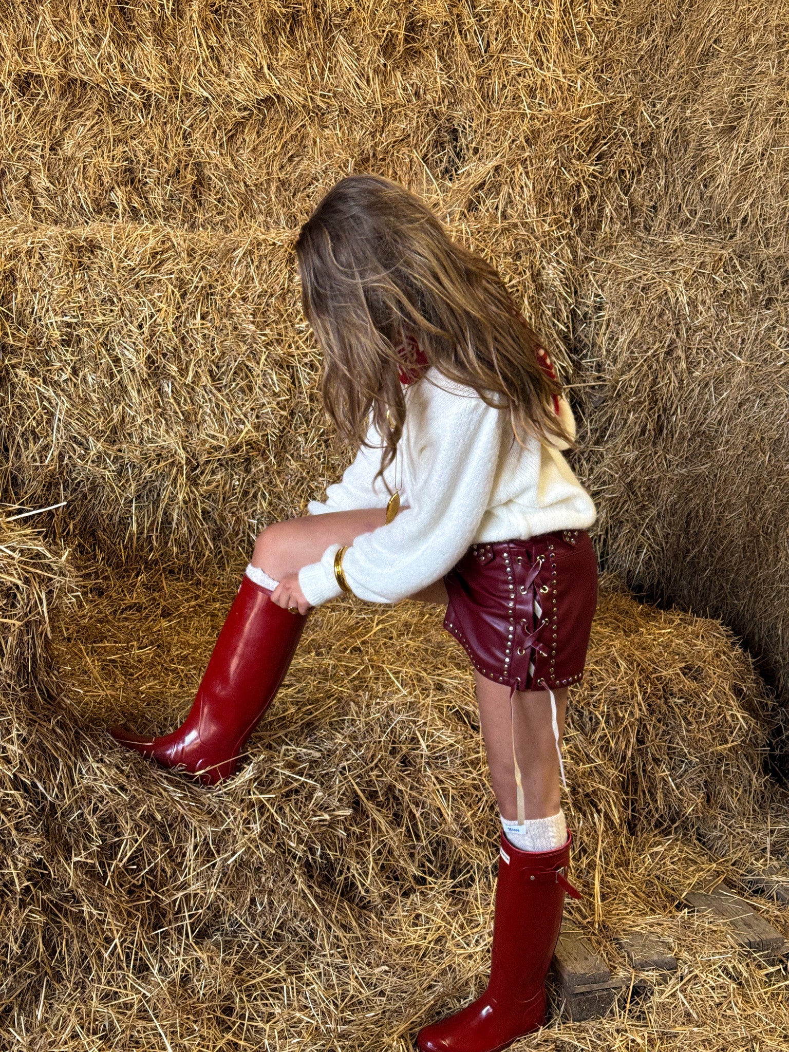 Short Rebel Bordeaux