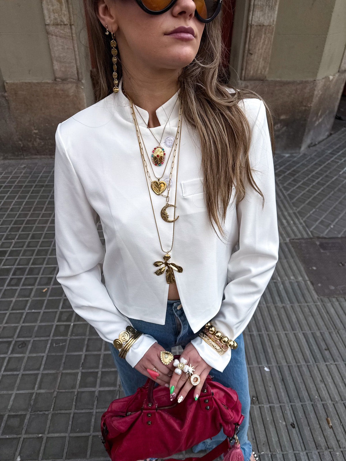 Moonie Blazer | White