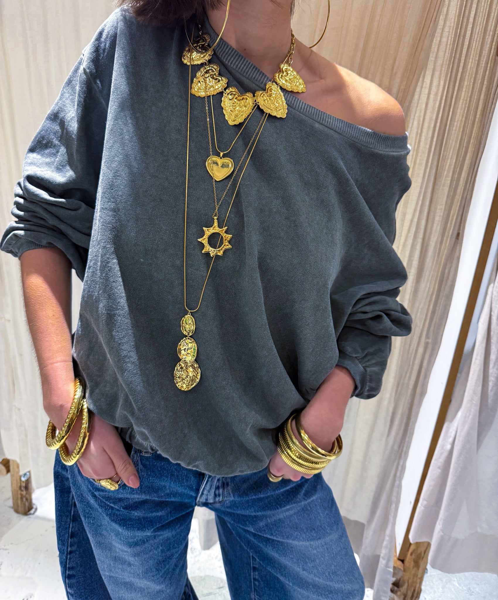 Chunky Hearts Necklace