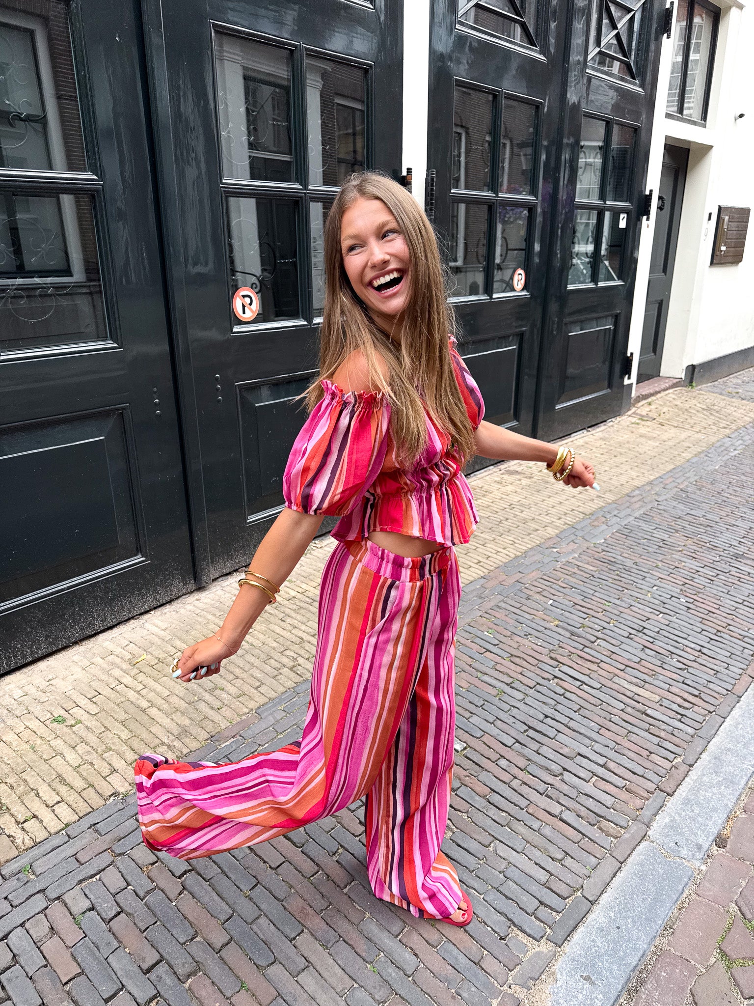 Mylena Streep Set Roze