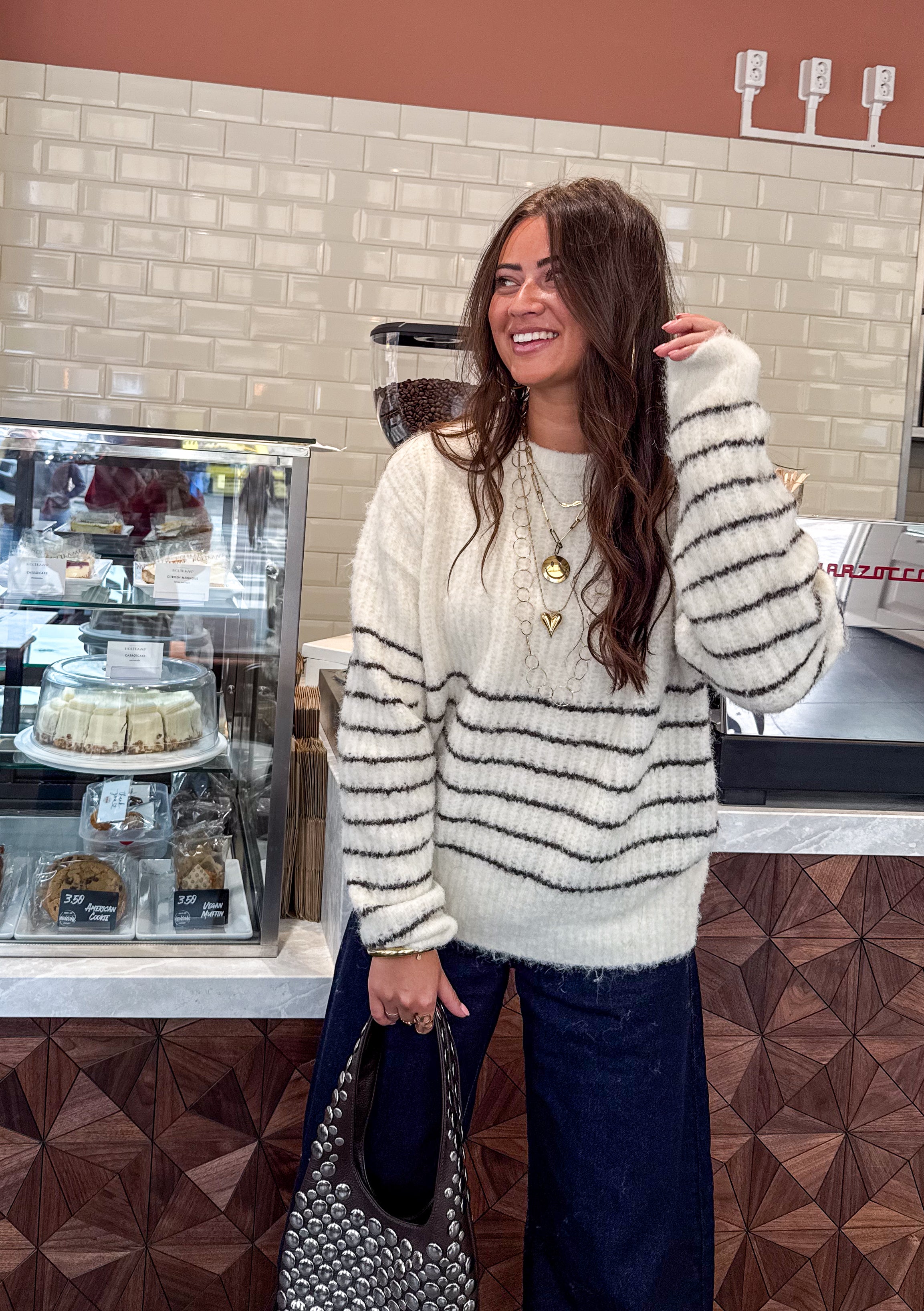 Nienke Sweater Brown Stripe