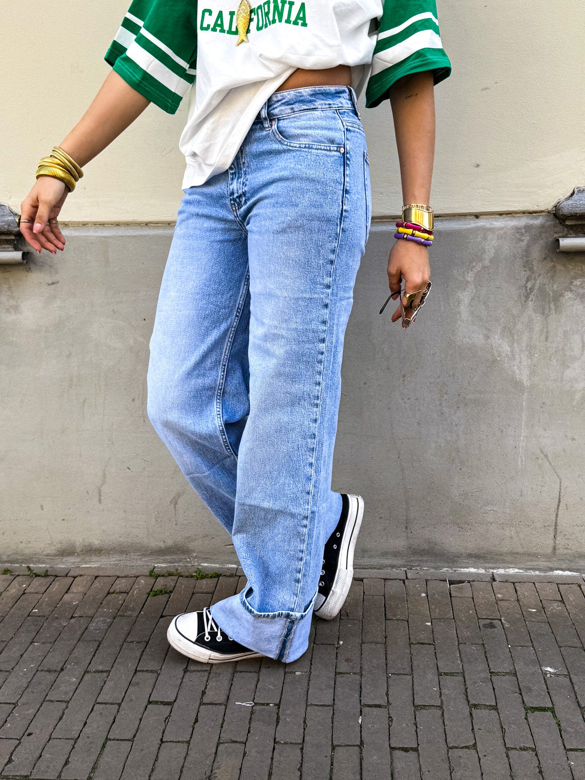 Noemie Mid Waist Jeans | Blue