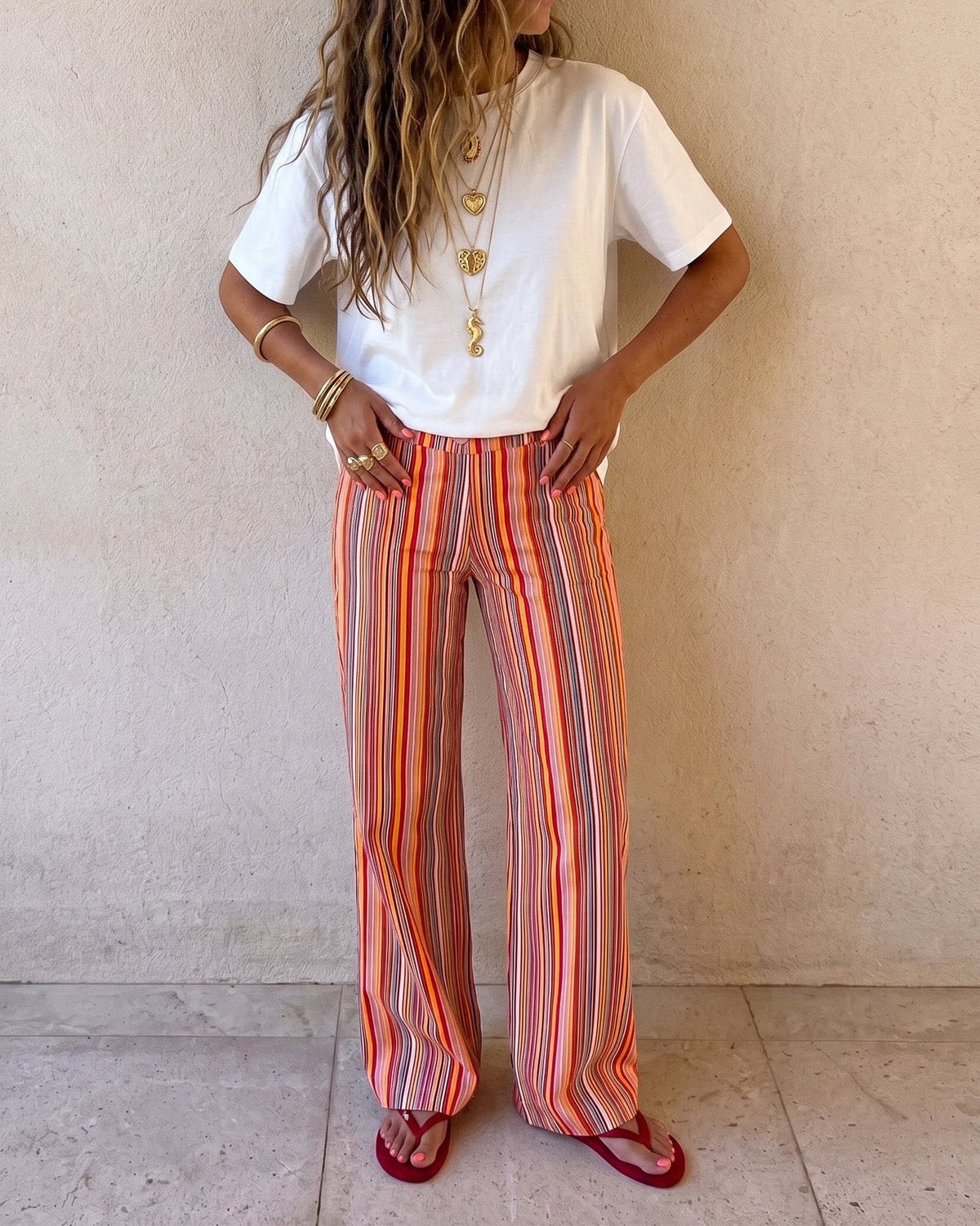 Nonna Gestreepte Pantalon | Yellow