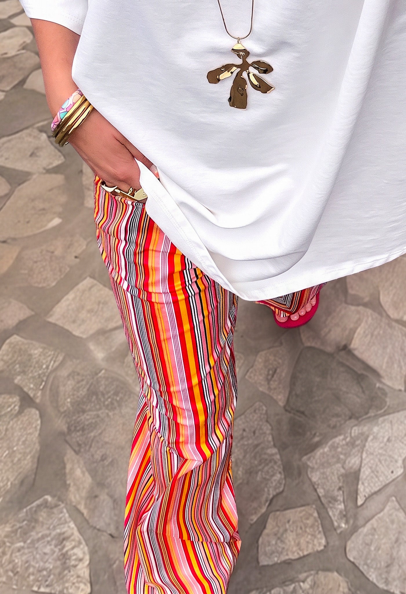 Nonna Gestreepte Pantalon