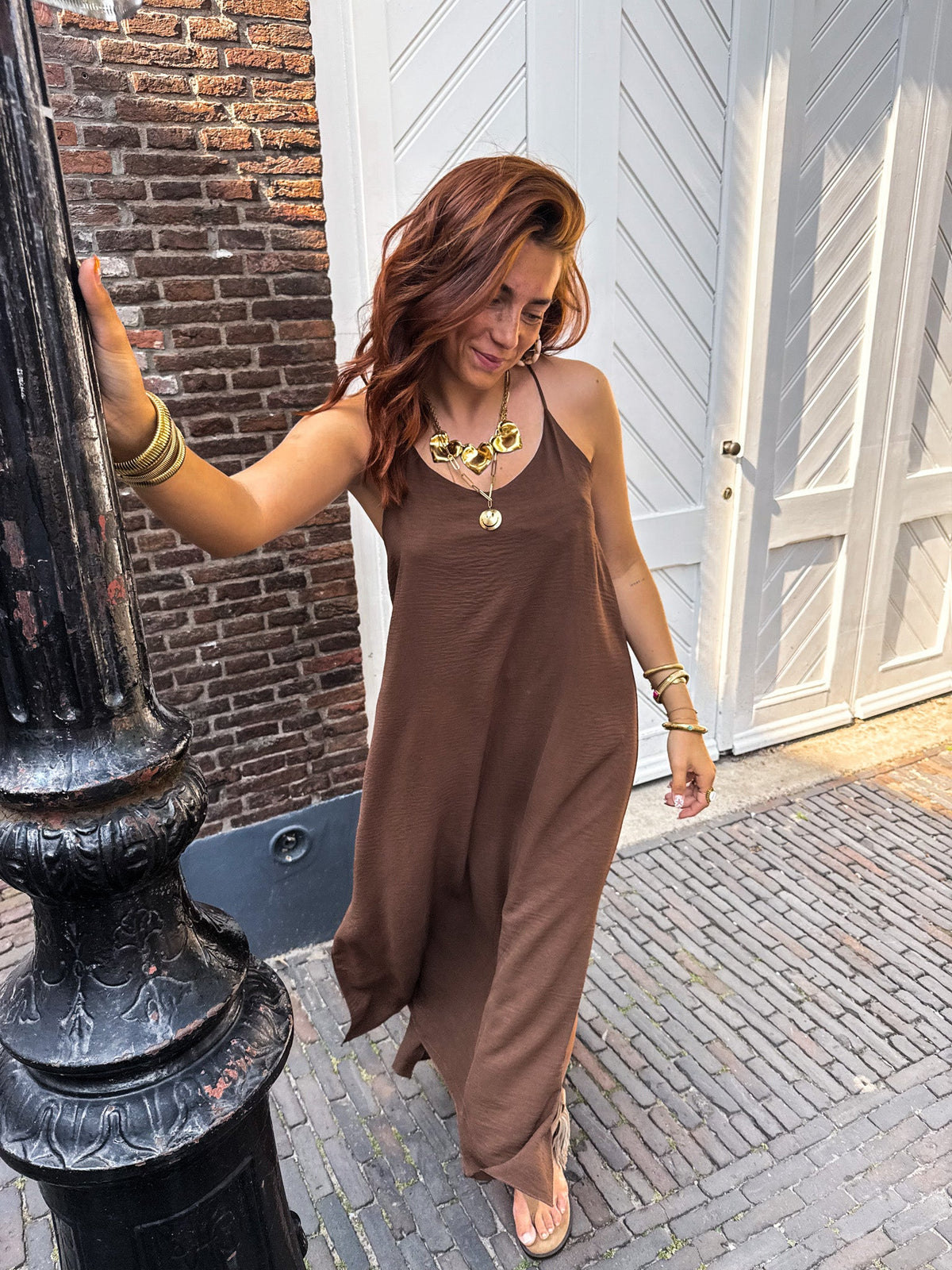 Olvidarte Jurk | Brown