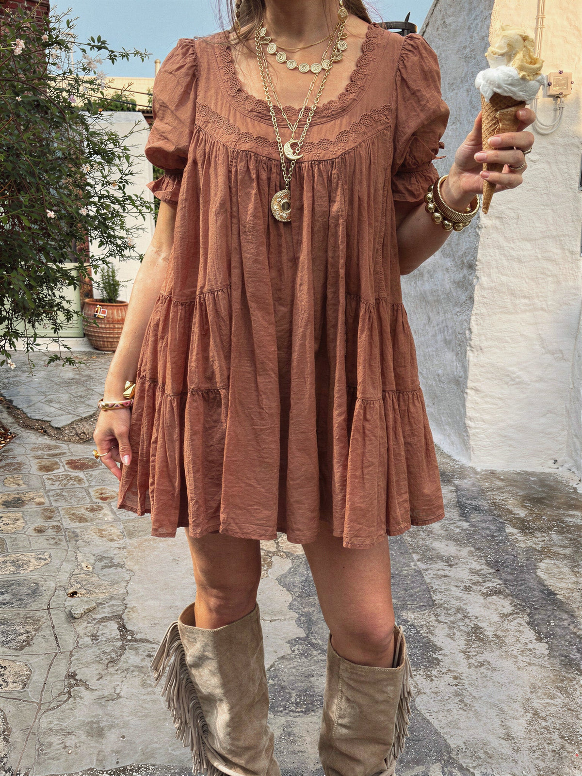 Parker Jurk | Brown